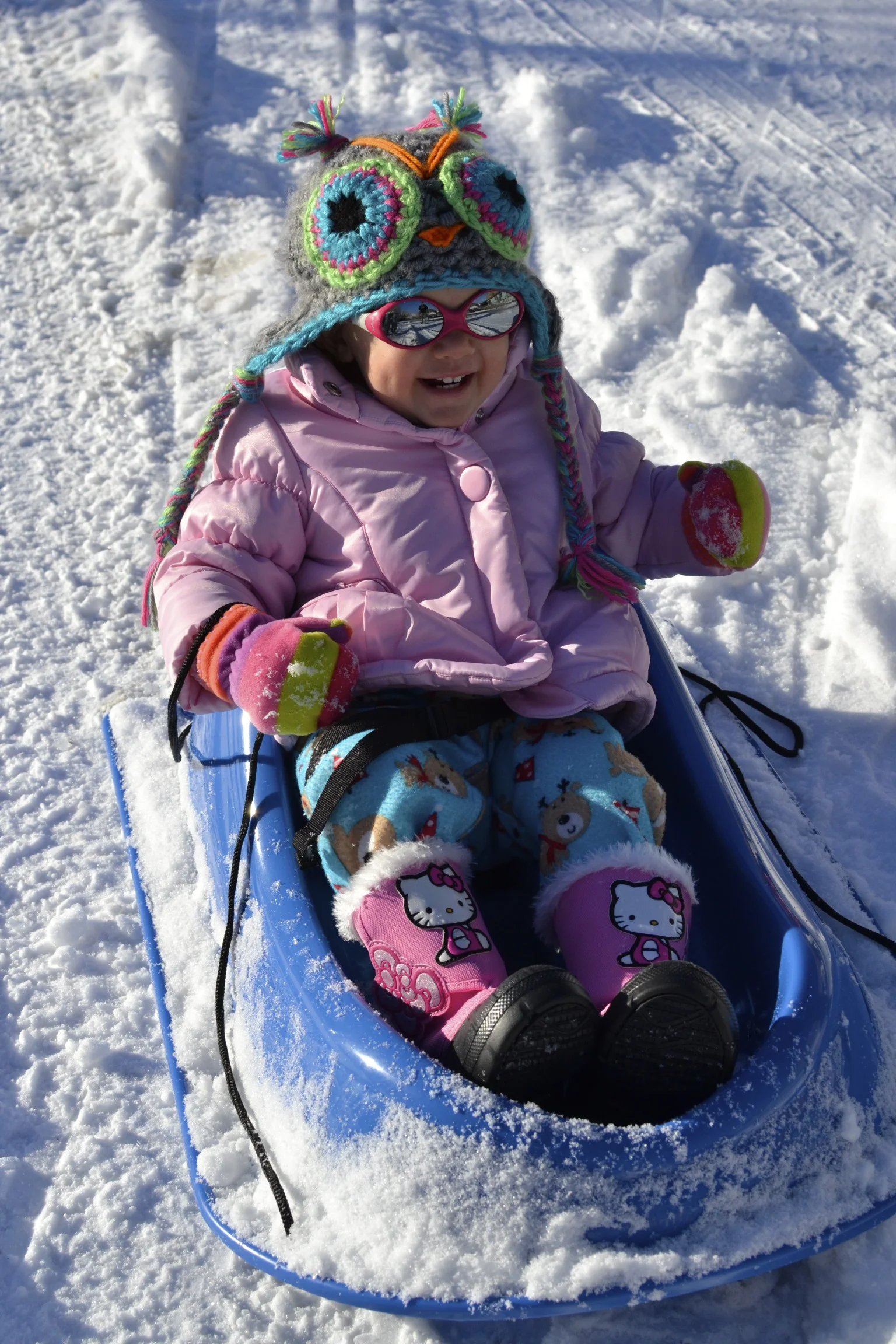 taking it outside in the snow