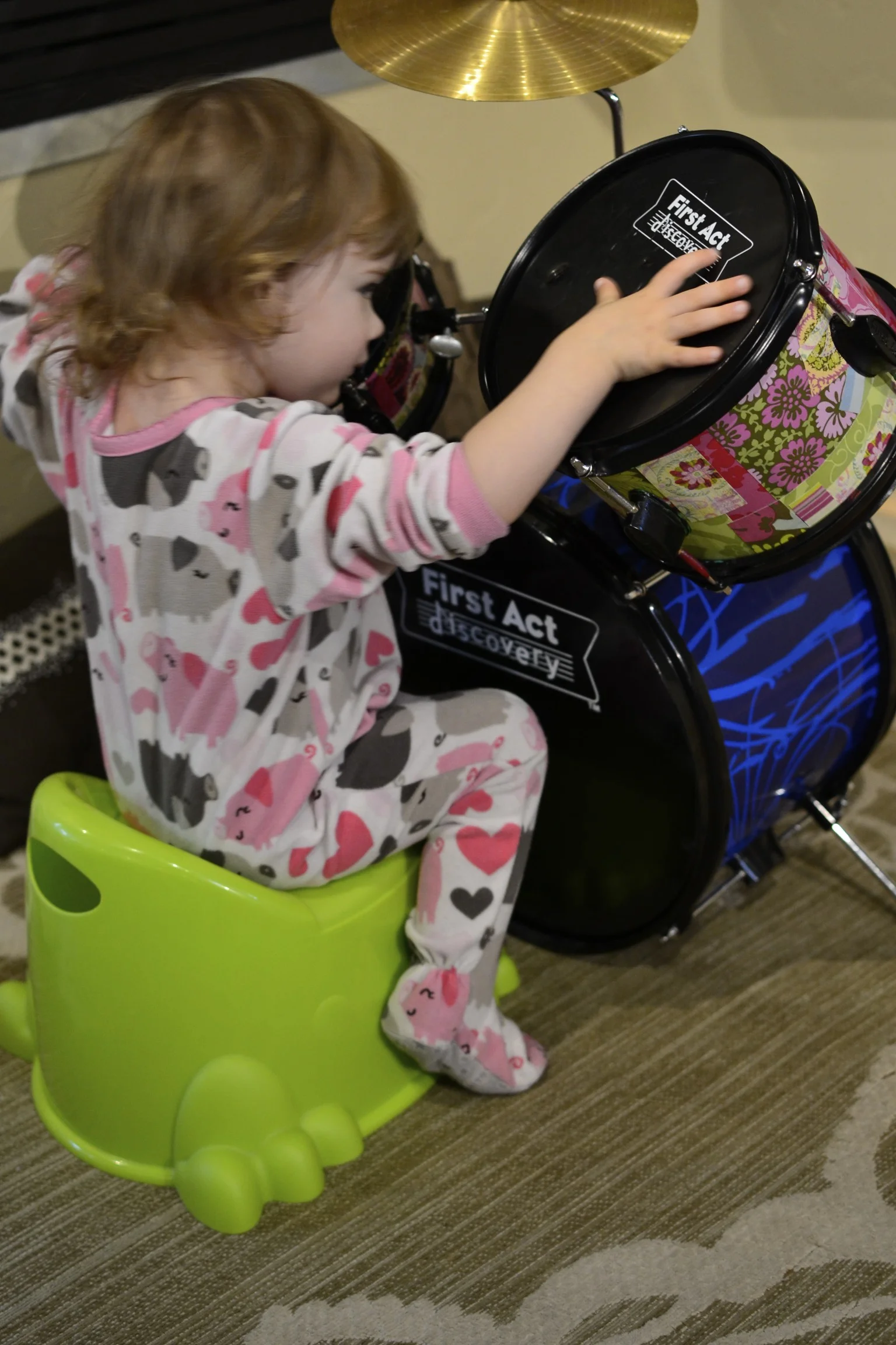 finding alternative uses for her potty