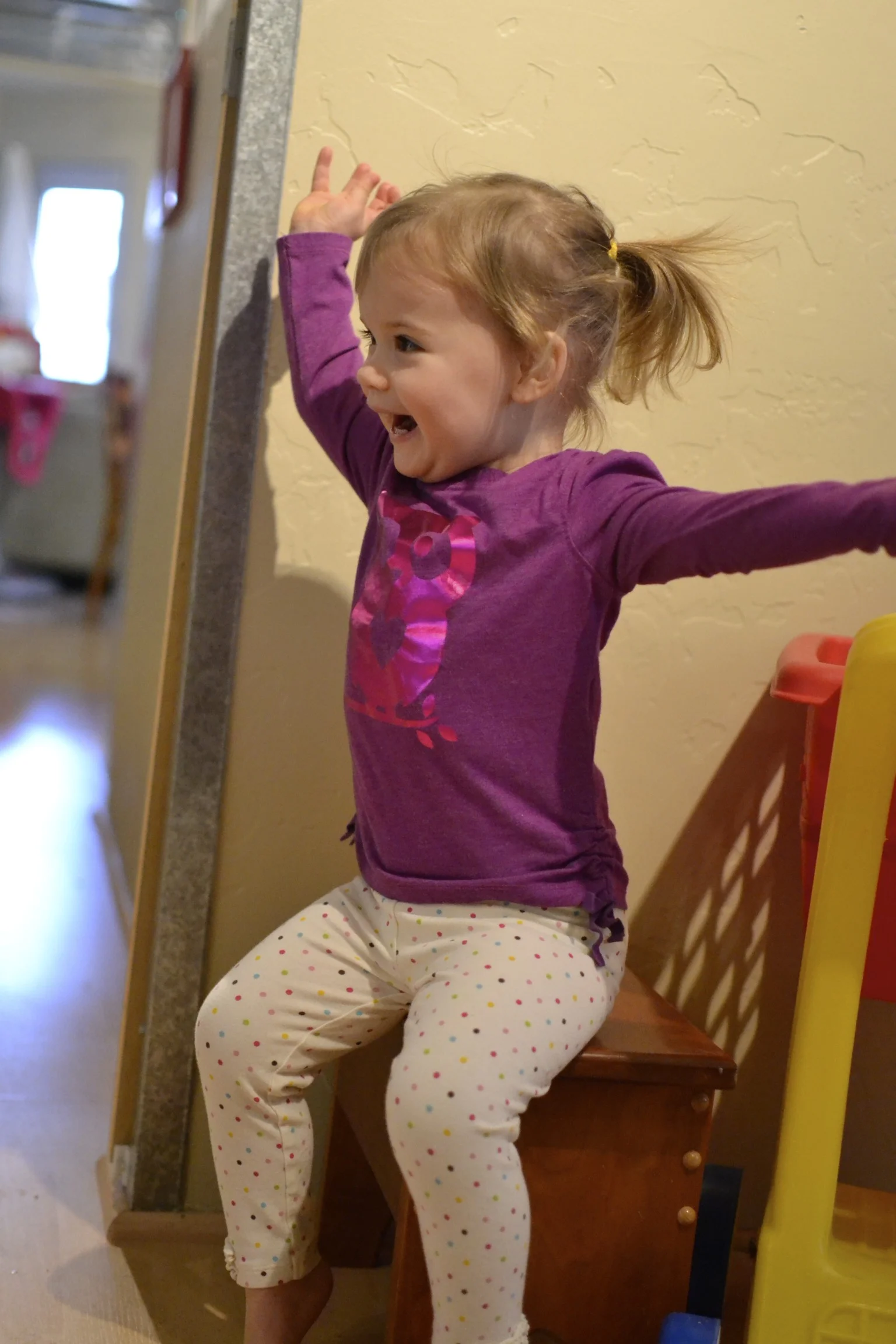 when mama asks "how much do i love you?" "this much" is the answer