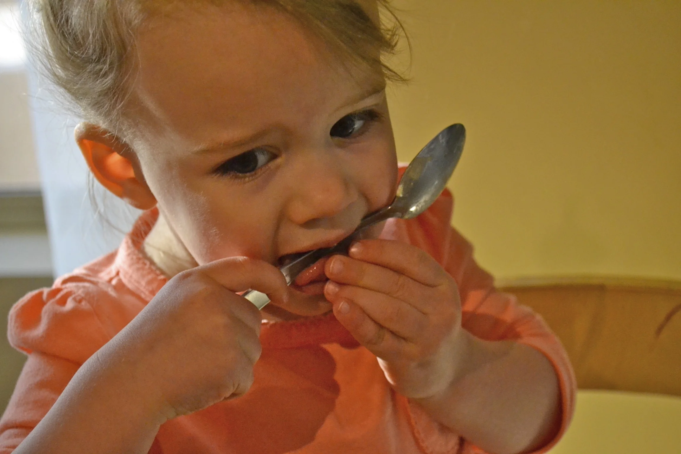 yes, someone got to lick the spoon