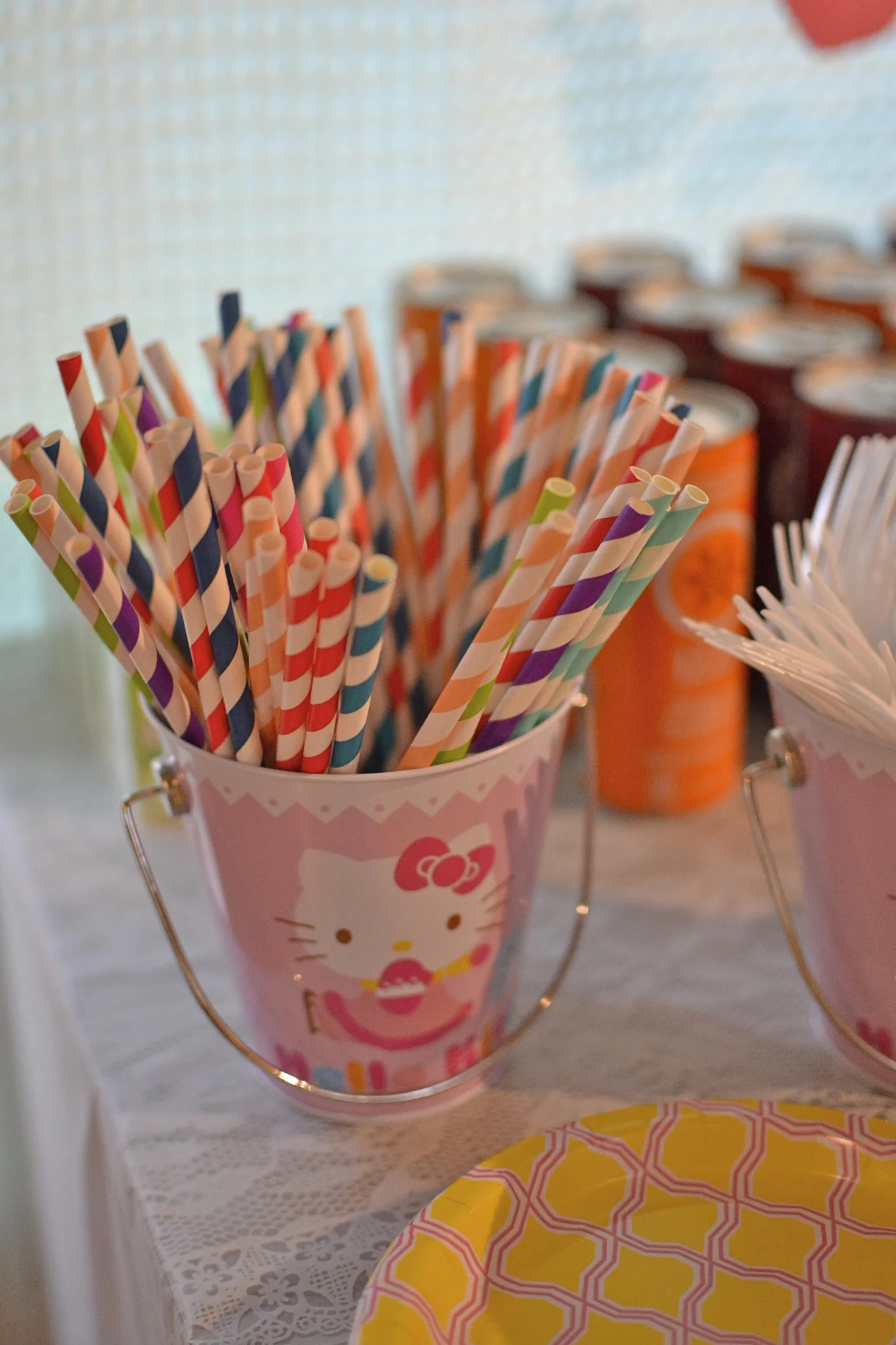 this little bucket, from the target $1 bin, was my inspiration for the entire party. 
