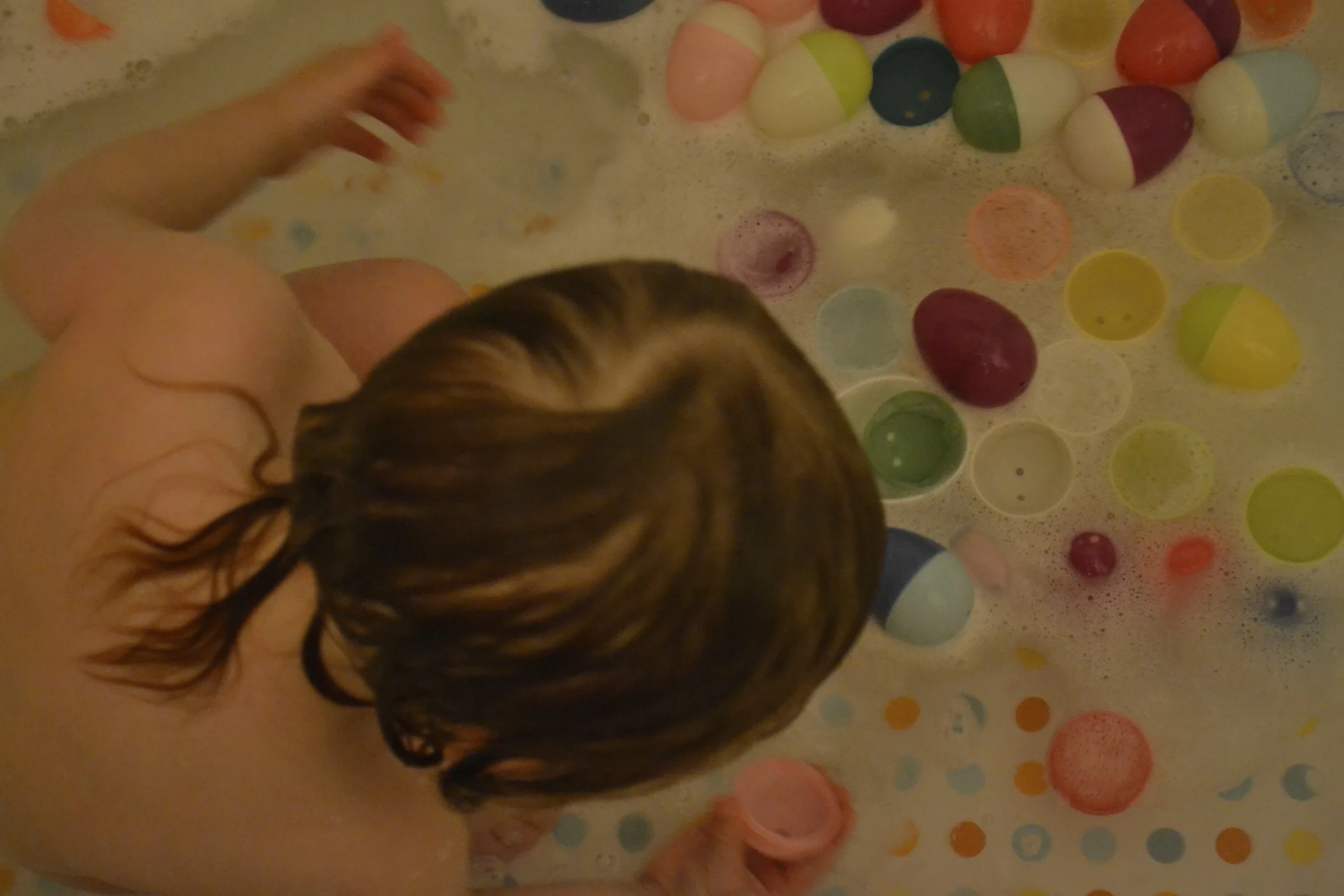 our photo shoot was followed up by an egg bath...a very big hit!