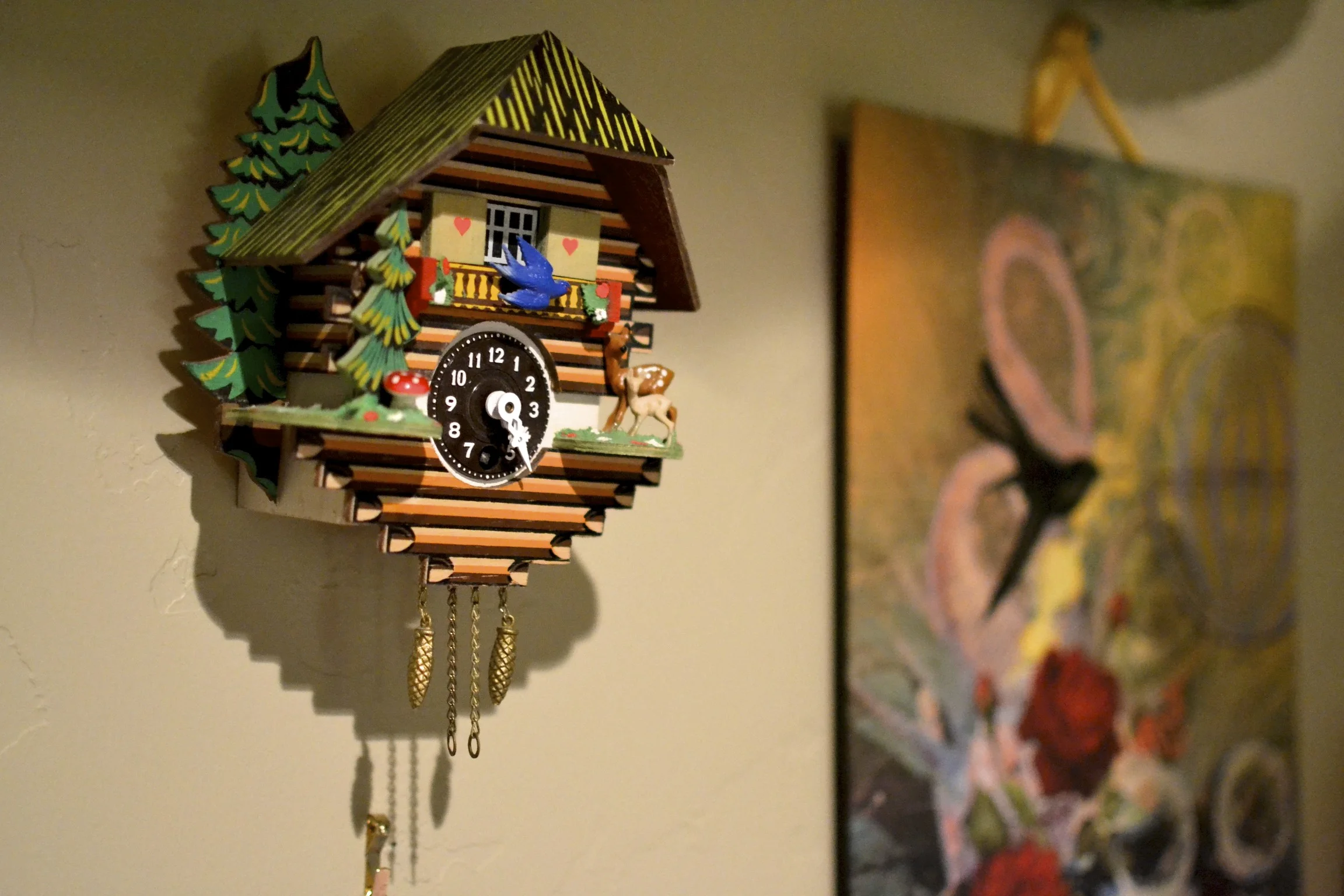 original swiss coocoo clock, gifted by luc's grandparents.