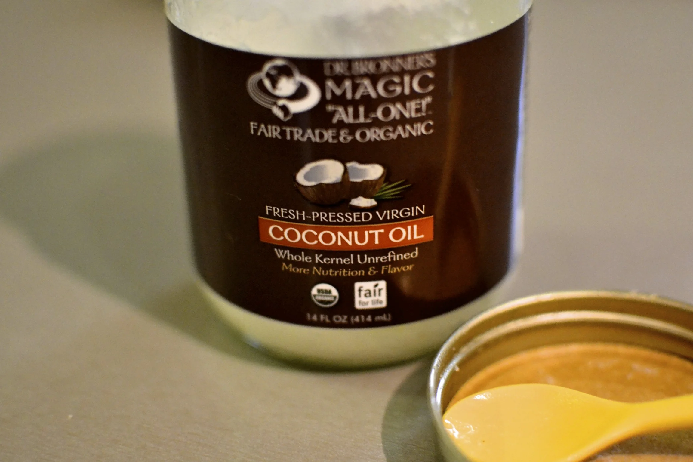 we are trying this "oil pulling" thing…more on that later. 