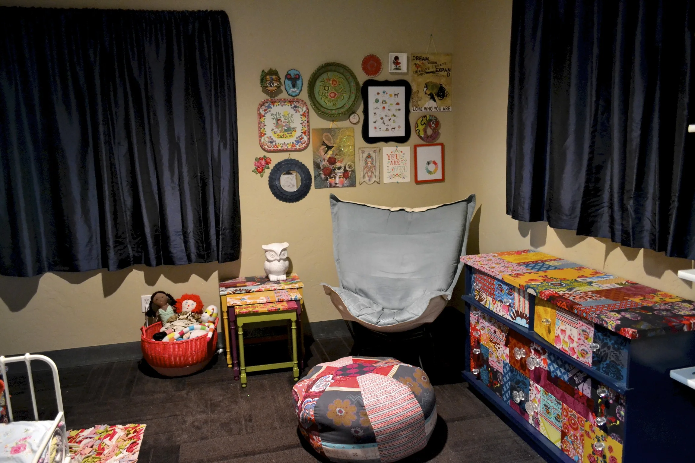 Smaller third bedroom on the third level. 