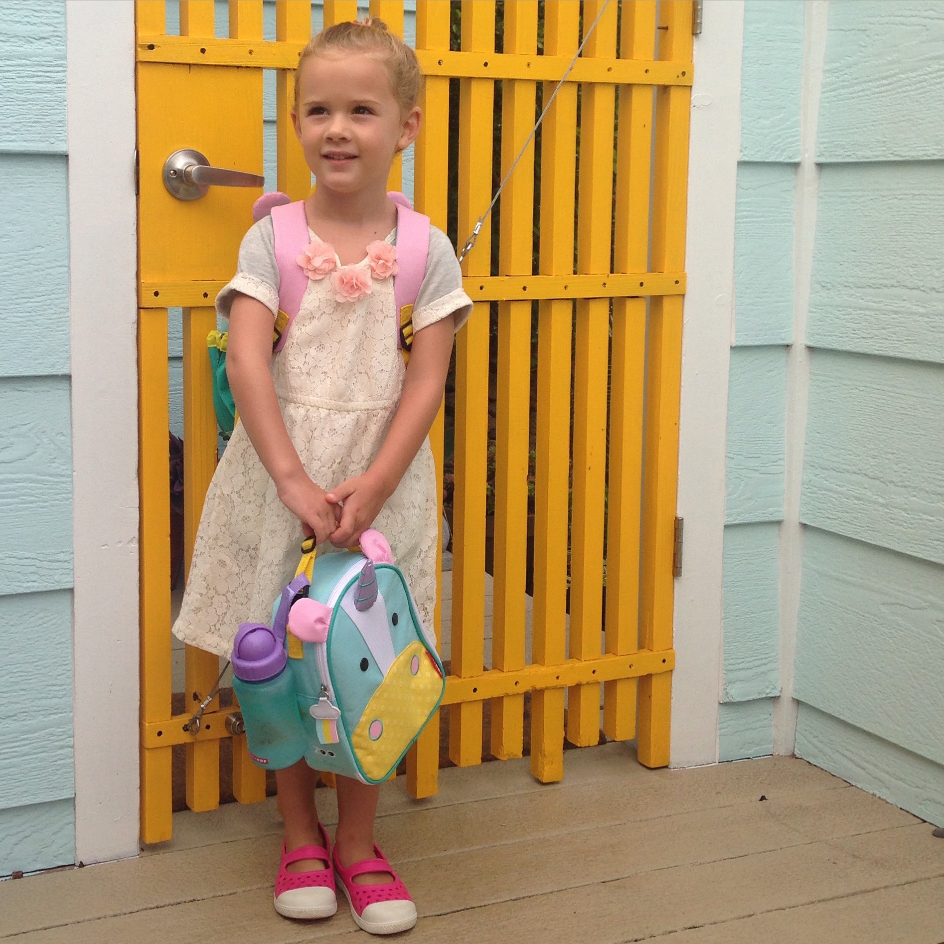 first day of school, small world preschool 2015