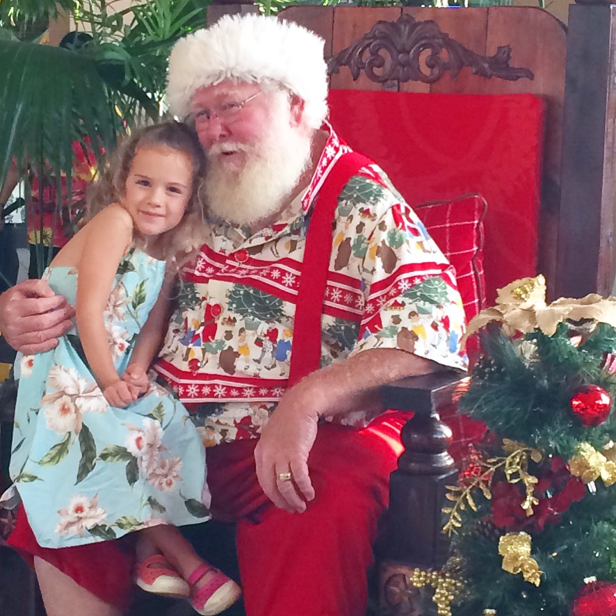 hawaiian santas are pretty awesome. this was taken on a little trip we took to maui.