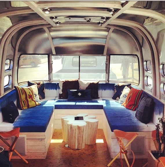  Cotton canvas hand dyed in natural indigo for the Levi's Airstream, 2015 
