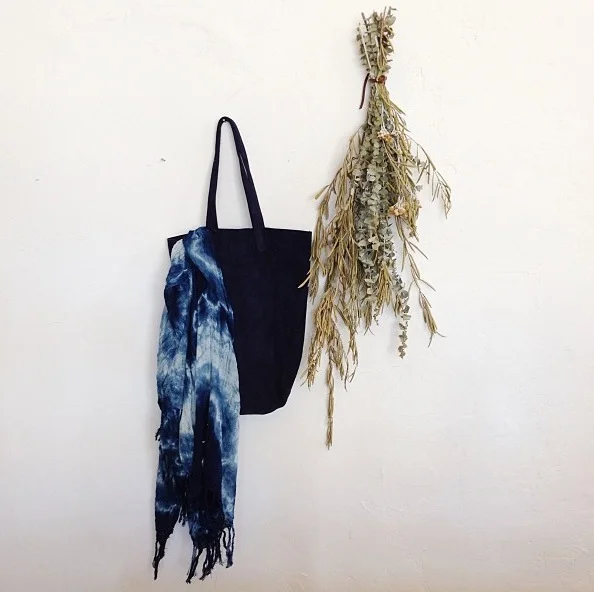  Handwoven Japanese indigo dyed shawls made 2011-2014 