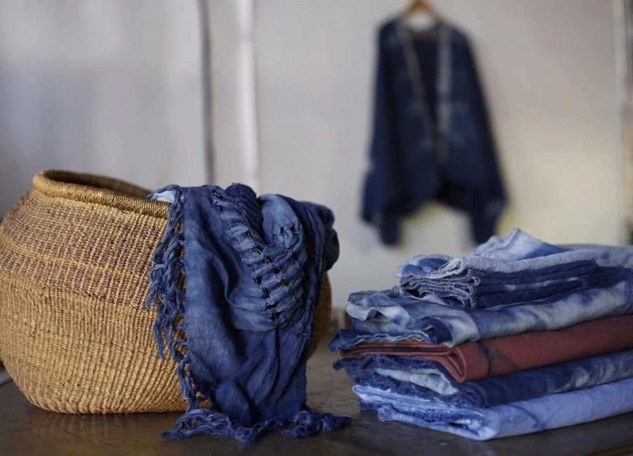  Handwoven and naturally dyed throw and blankets, 2013 