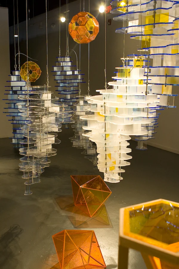 Together , 2008, acrylic, wood, HO-figures, aluminum, video and sound, dimensions variable