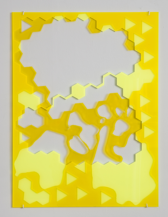 template, 2015, acrylic, 18 x 24"