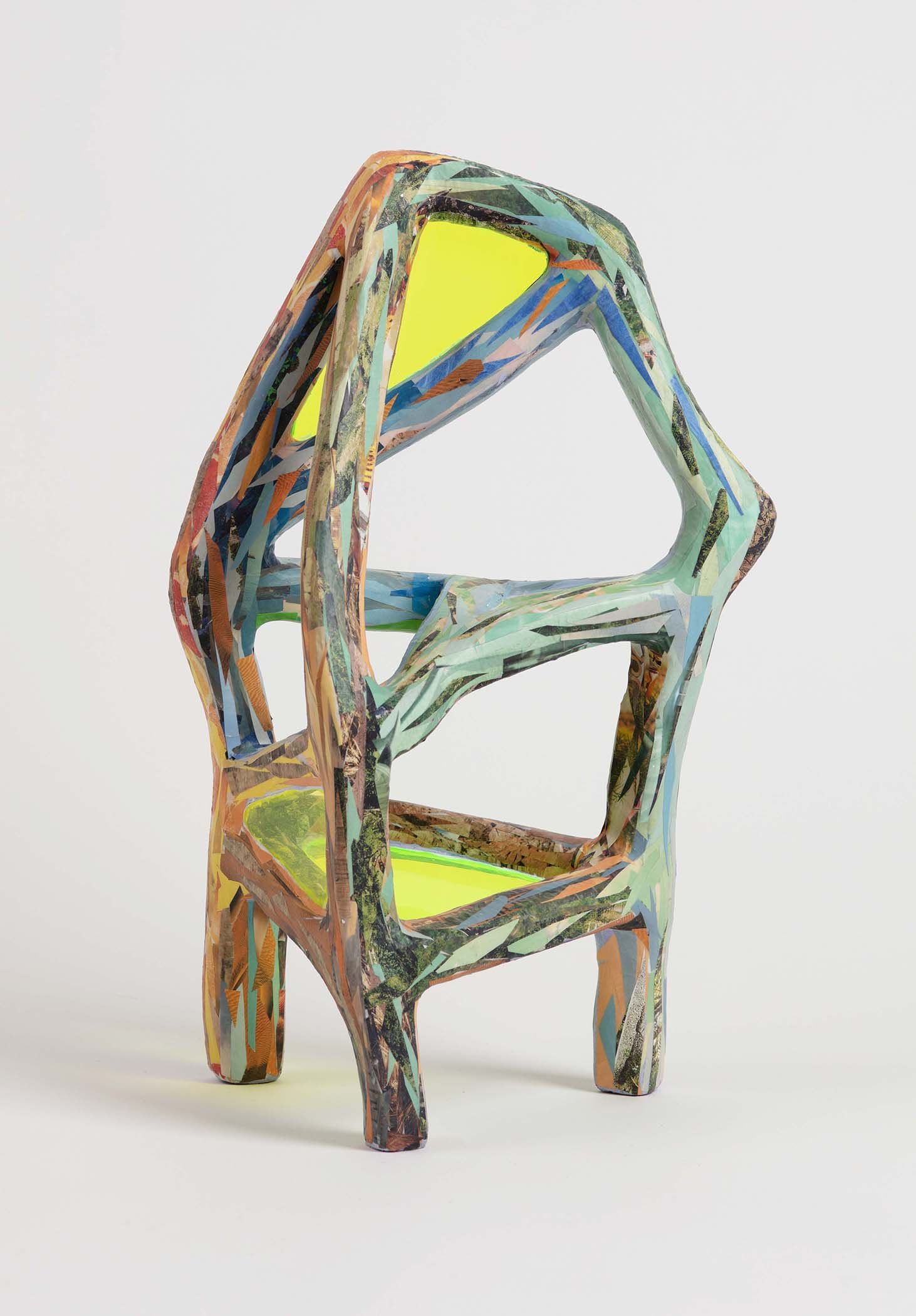 Esther Williams’ Swimsuit , 2024, foam, plaster bandage, plaster, Apoxie Sculpt, collage, 22 x 14 x 9 ½”