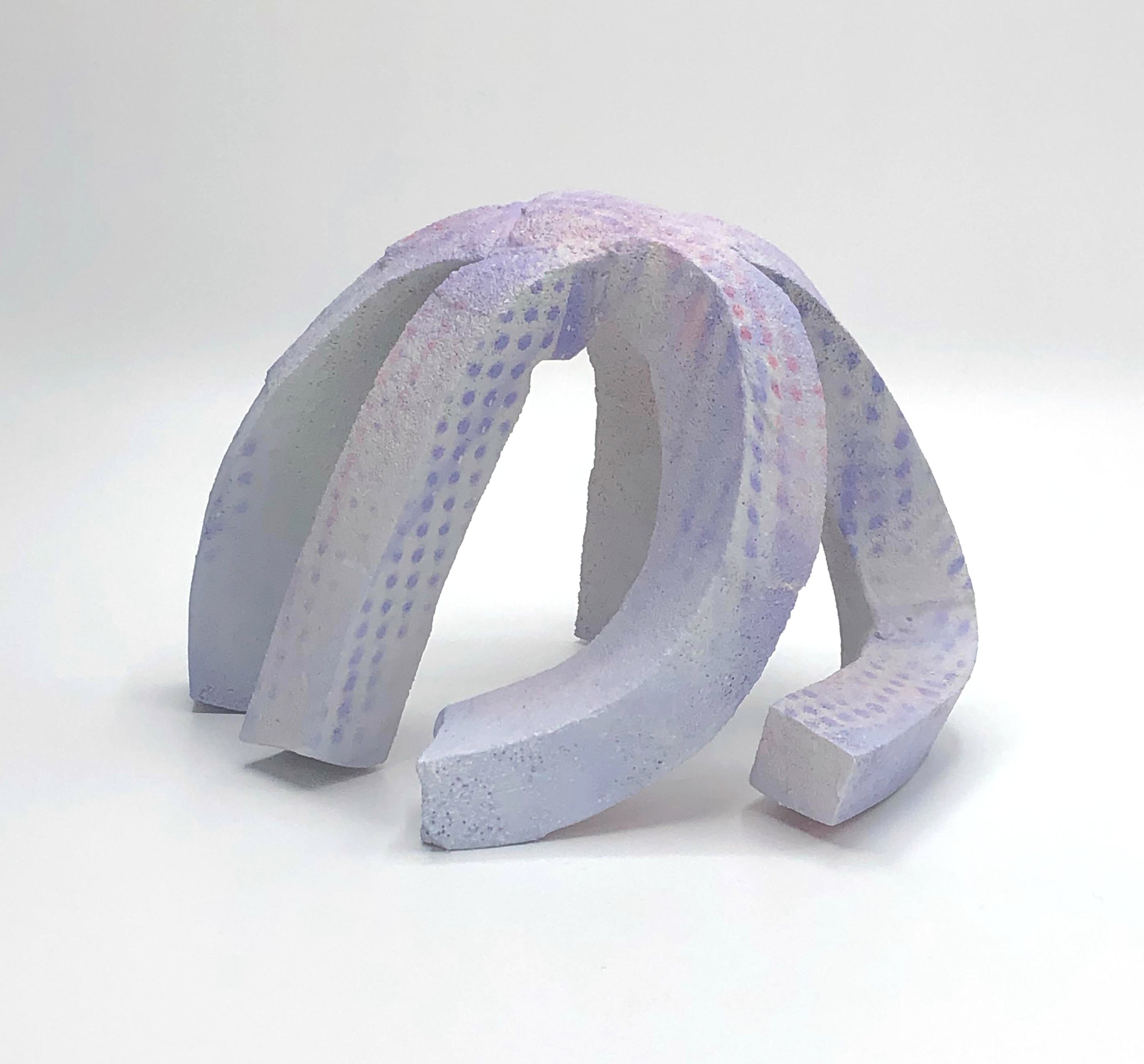Squid , 2024, foam, plaster, paint, 6 x 8 x 6.4”