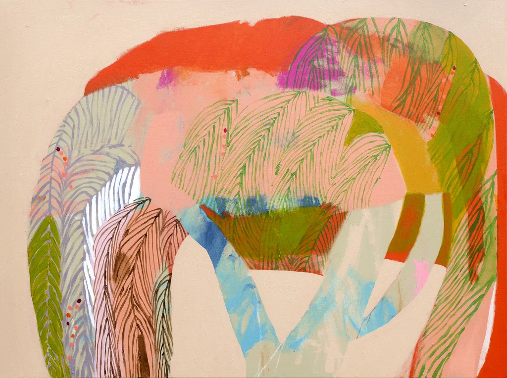Pepper Berry 2018 Acrylic and charcoal on canvas 91 x 121cm