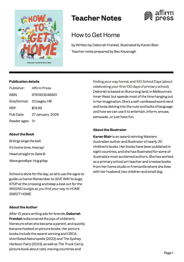How to Get Home Teaching notes