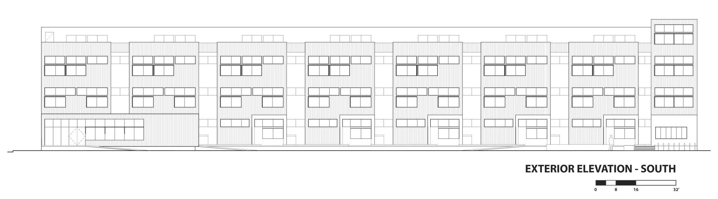 Modularity and Durability The exterior facade is primarily comprised of galvanized corrugated metal siding, which is durable, long­-lasting and easy to maintain.