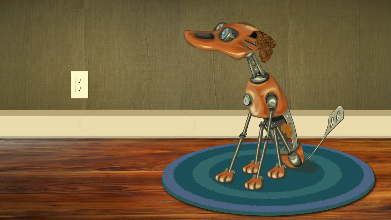 Otto the Automaton | Concept Art Class Project An undying companion to a lonely inventor, crafted from household objects and everyday materials, still by his side long after everyone else is gone.