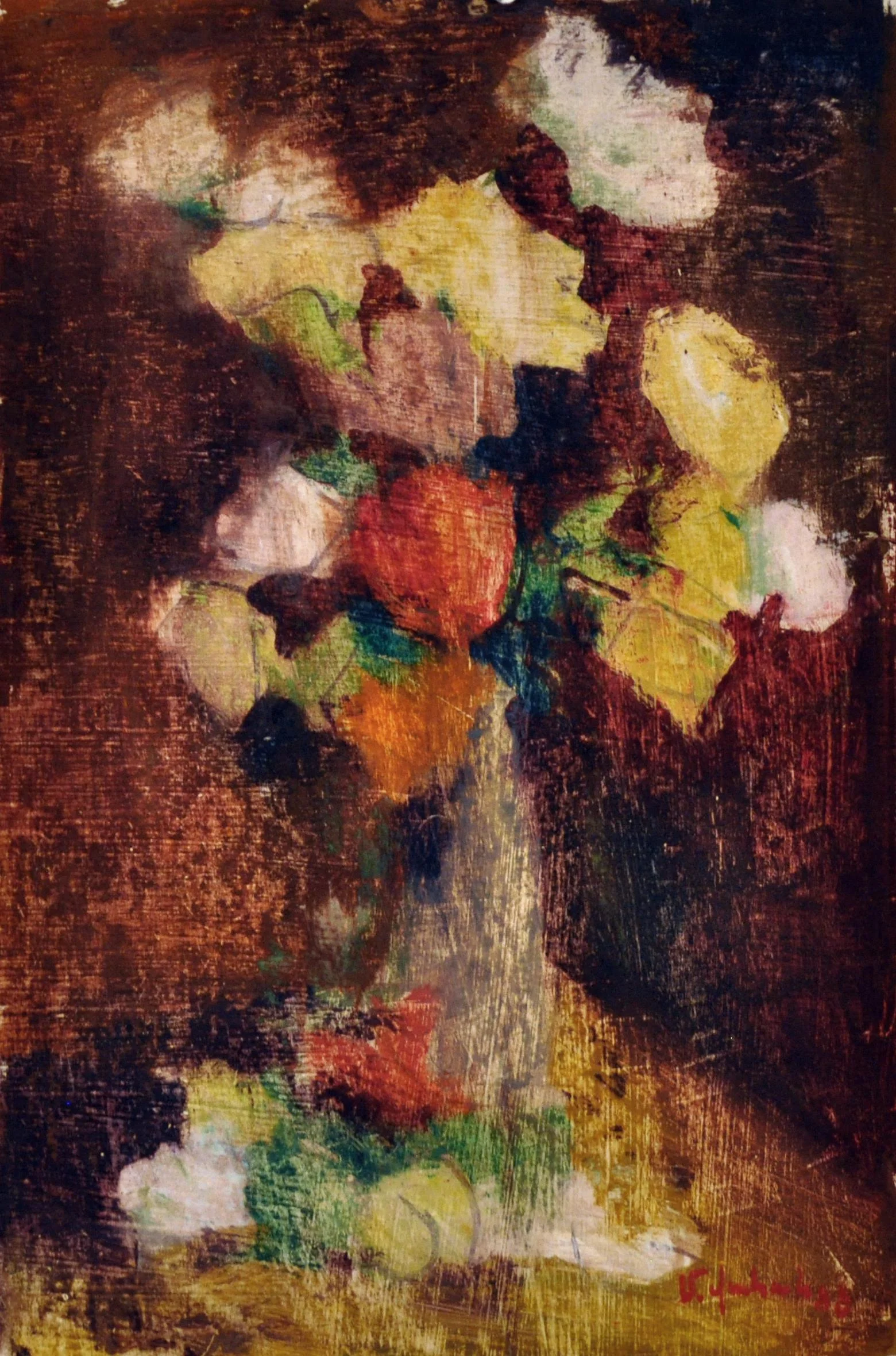 "Roses for U" 17,5x12 oil/board