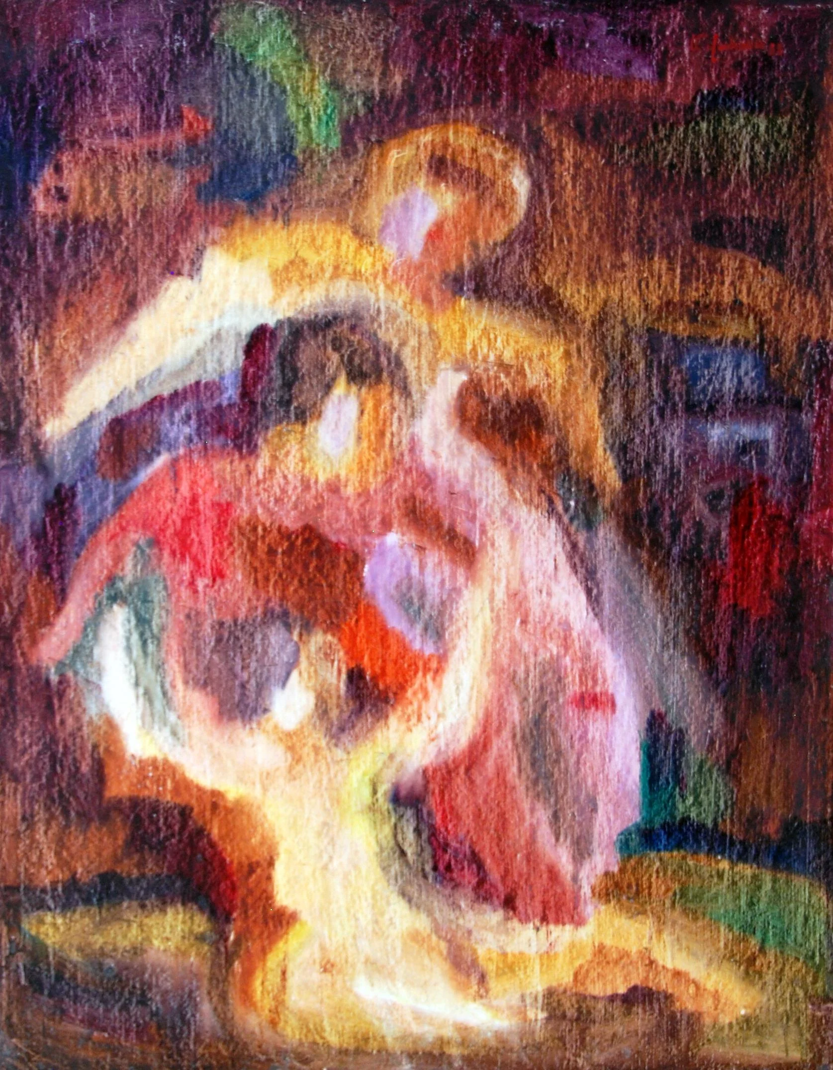 "Much Ado" 48x32 oil/board