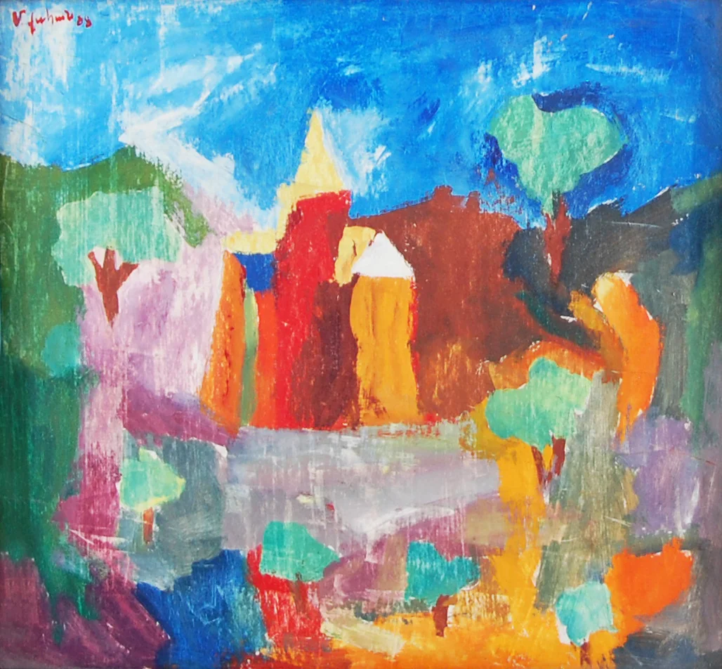 "Sahmosa" 18x18 oil/board