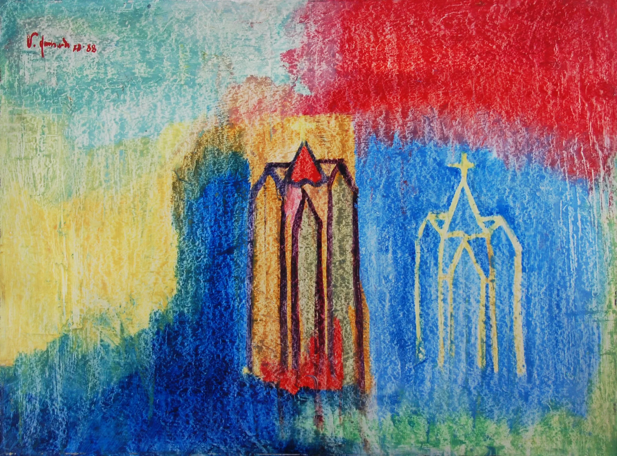 "The Spirit" 32x48 oil/board