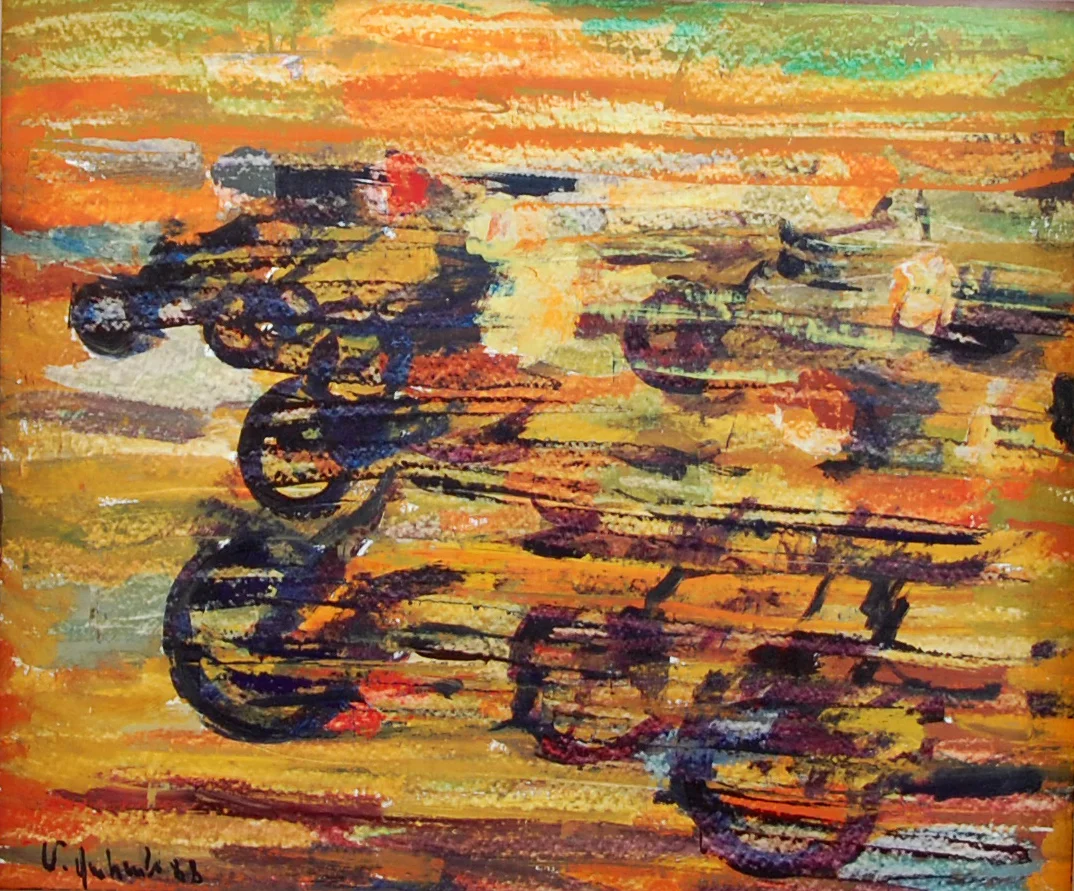 "Motocross 2" 18x18 oil/board