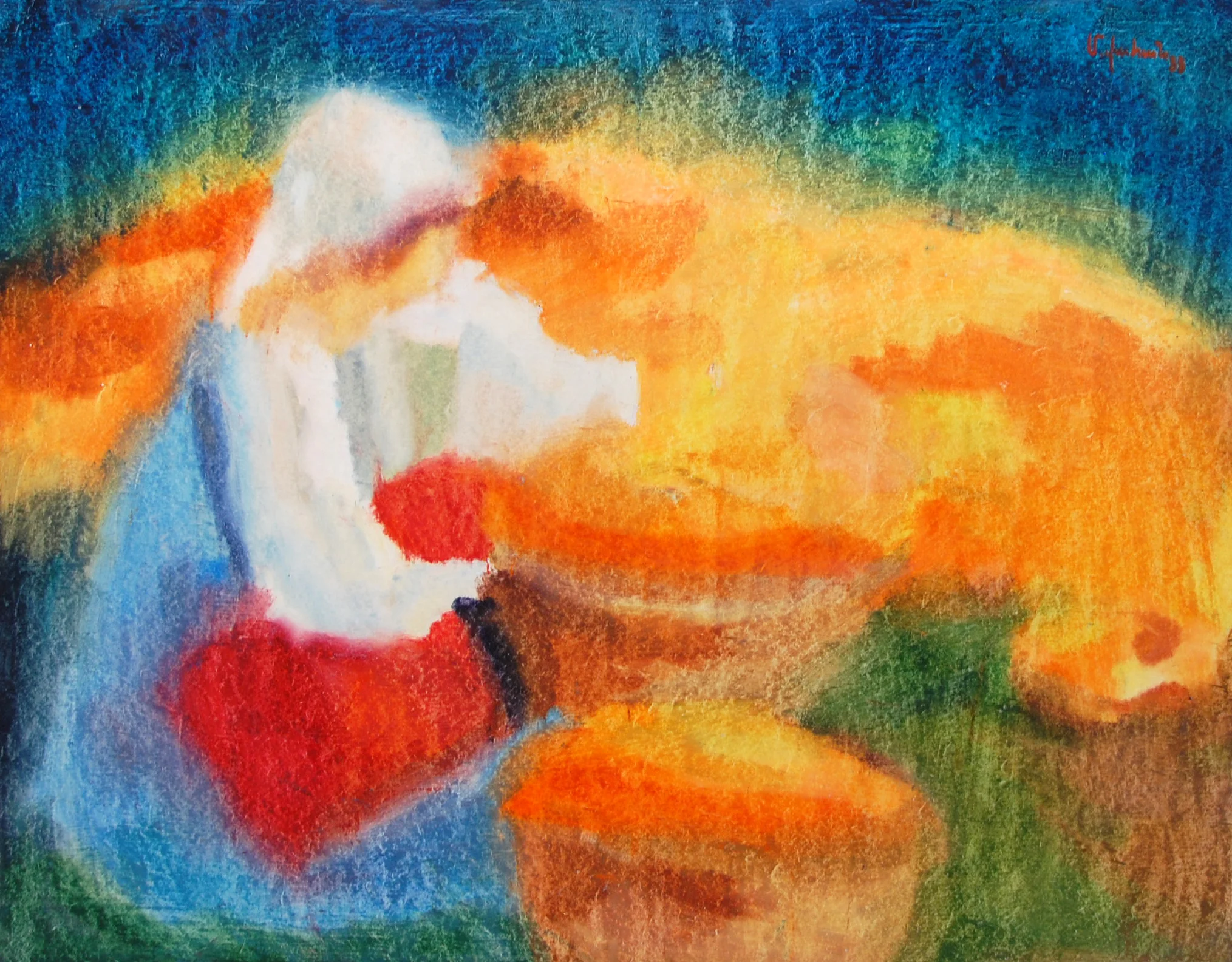 "My Apricots" 32x48 oil/board