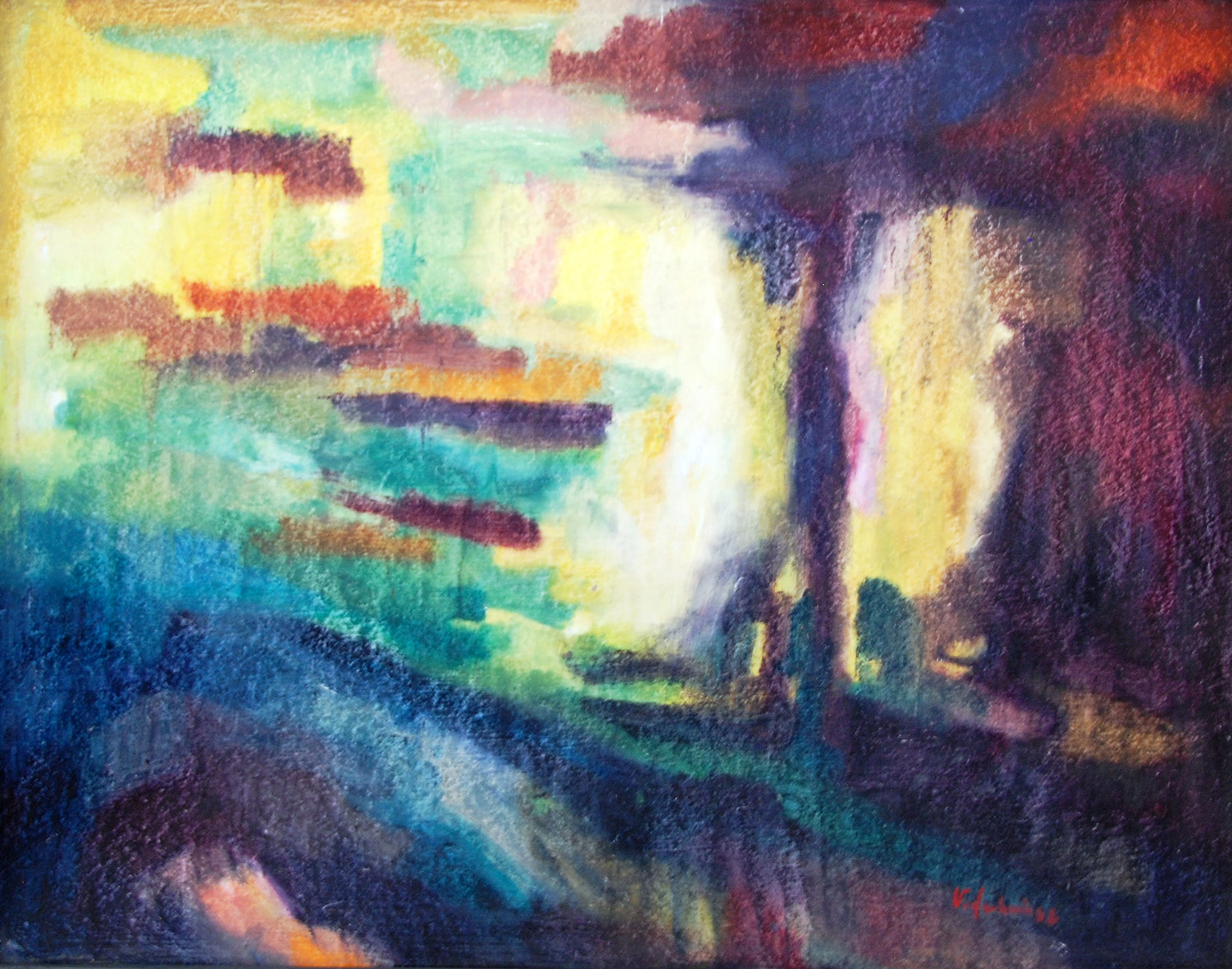 "City Lights" 32x48 oil/board