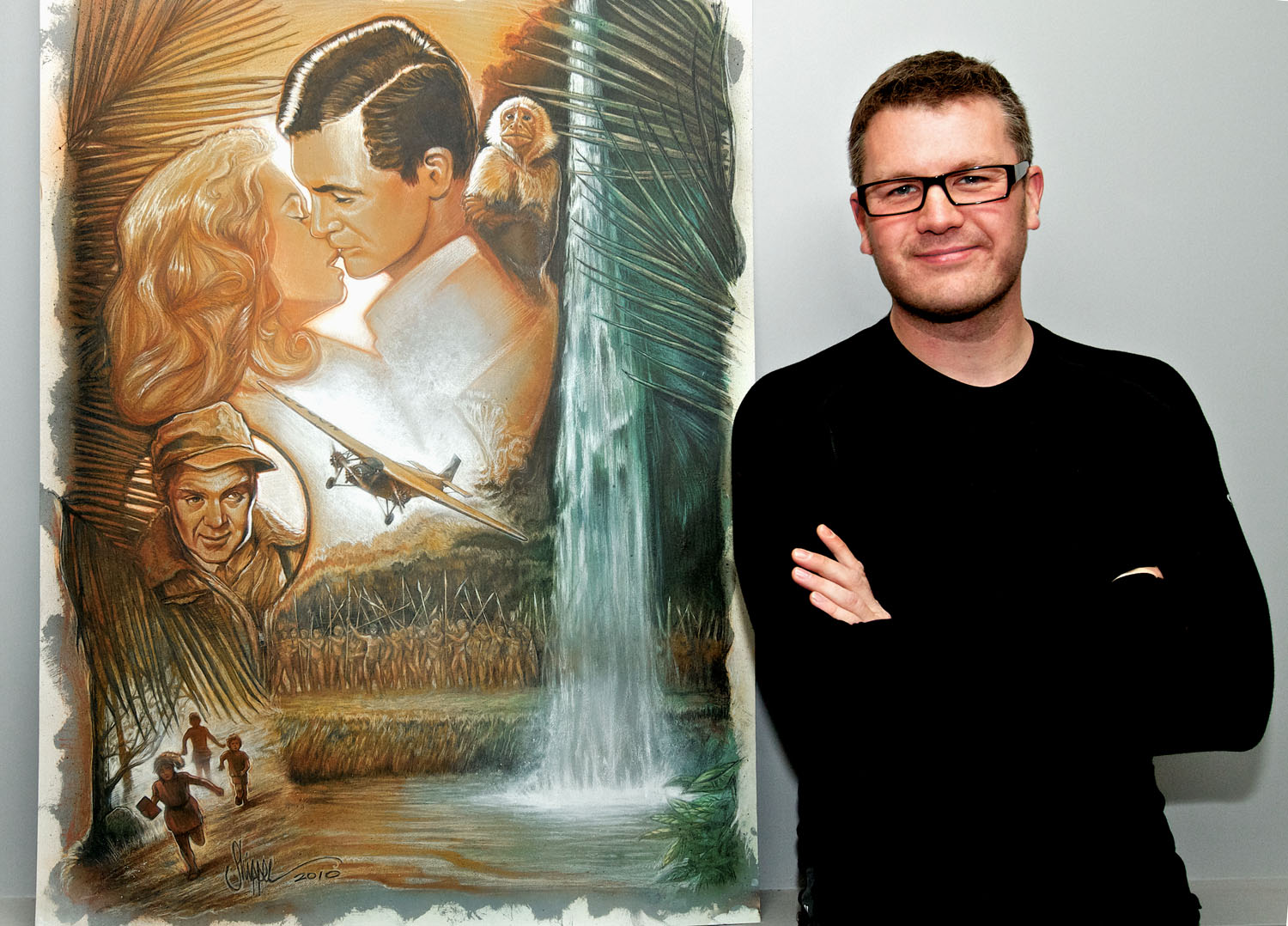 Paul Shipper - Artist
From as early as I can remember I had a pencil permanently attached to my hand. I was drawn to visual things and would always try to recreate them with my pencils in my art pad. I was lucky to be blessed with an eye for that sort of thing and it has served me well over the years.
My passion for design and art started to gain momentum during high school and my love of illustration took me to Art College and University where I continued to stay focused on my goal. I was being taught by some really inspiring tutors and some not so … however, I always knew that I wanted to follow the path of the traditional illustrator. Inspired by the painted film posters that adorned my bedroom wall, it would become a career path that I could grow with and continue to love day upon day, year upon year without losing any amount of enthusiasm.
There were so many artists I looked up to during those years, whose illustrations were seemingly so unachievable. Drew Struzan, J C Leyendecker, Richard Amsel and Norman Rockwell among some of my contemporaries were all sources of inspiration for me, and I am honored to be classed-even remotely-in their league by some very kind people ...
With not much more than a few quid in my pocket, I finished my degree and walked into a 9-5 job that allowed me to pay the bills and begin to illustrate professionally in my spare time. I picked up some great clients during that time and eventually moved onto working for myself full time.
Looking back on my career, I have had so many highlights. One of my proudest illustration achievements was working on a Lucasfilm project for the Star Wars franchise-they needed a painting in the style of one of my illustration heroes. During the 30th Anniversary, I created a poster that would complement the Special Edition Key Art, introducing elements that related to this particular project. The final artwork, which was used for the cover of a game tin, was sold all over the world.
I continue to service my clients from New Zealand where I now reside and am fortunate to get offers of illustration projects from all over the world including book covers, film posters and editorial work as well as private commissions.
I post regular updates of current projects on my blog - blog.psstudiodpi.com as well as on Facebook , Twitter and LinkedIn .
Click here to view the process of creating the cover for 'Jack and The Jungle Lion'.
via jackandthejunglelion.com
