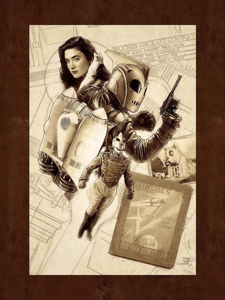 The Rocketeer - Righteous Rides - 18x24" Limited Edition of 100 Fine Art Giclée Print - $50 Available Now!