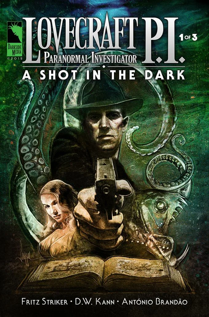 Lovecraft P.I - Paranormal Investigator | Darkside Media | Comic Book Cover Art by Paul Shipper 