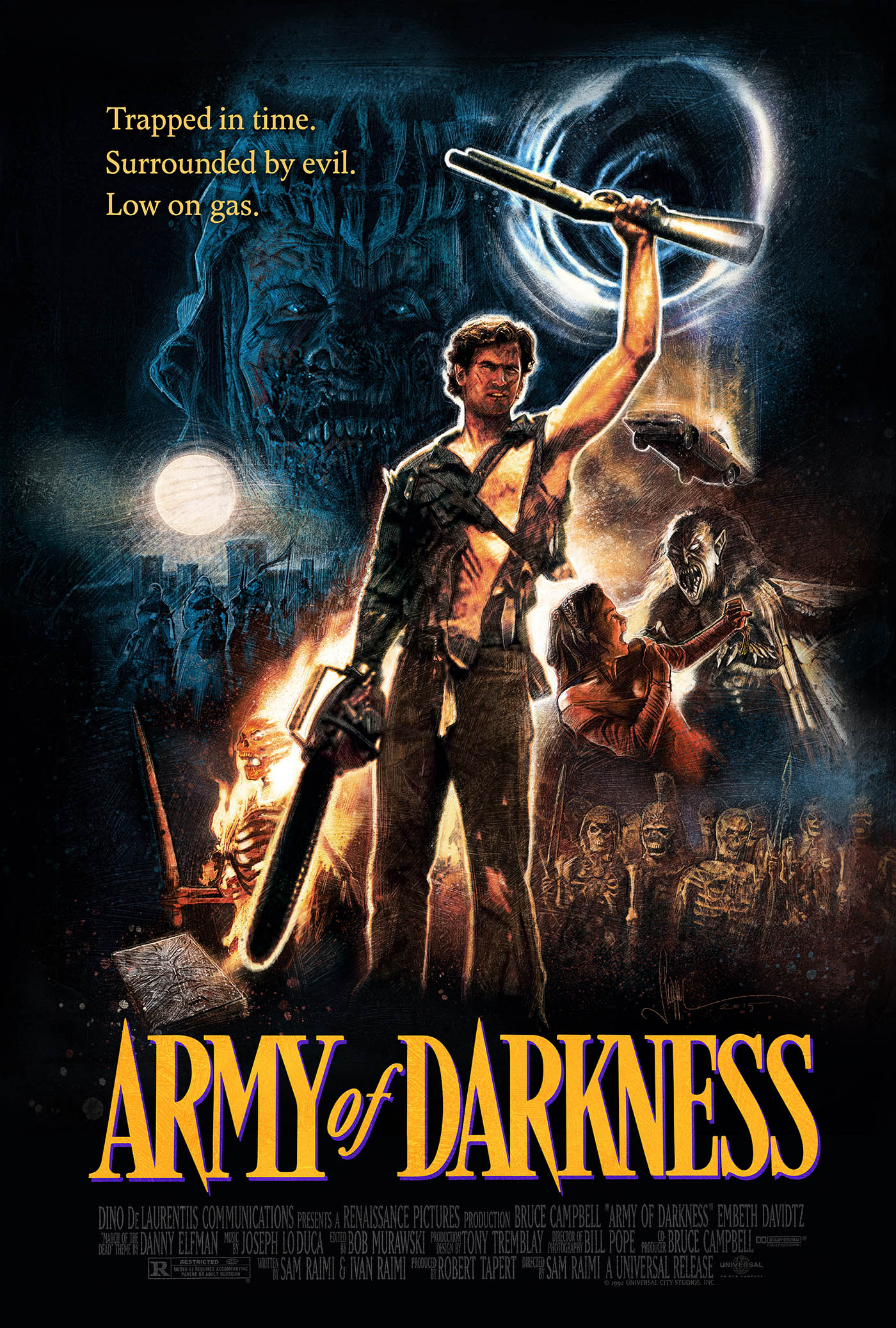 Army of Darkness Campbell Style 2 Movie Poster 2"x3" Refrigerator Locker MAGNET 
