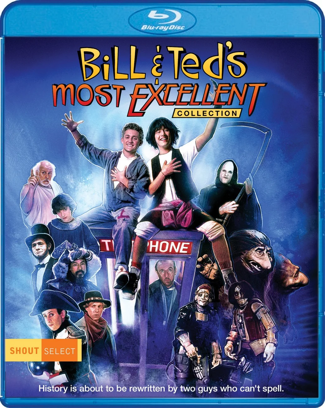 Bill & Ted's Most Excellent Collection | Shout Factory | Blu-ray Boxset Key Art by Paul Shipper 2016