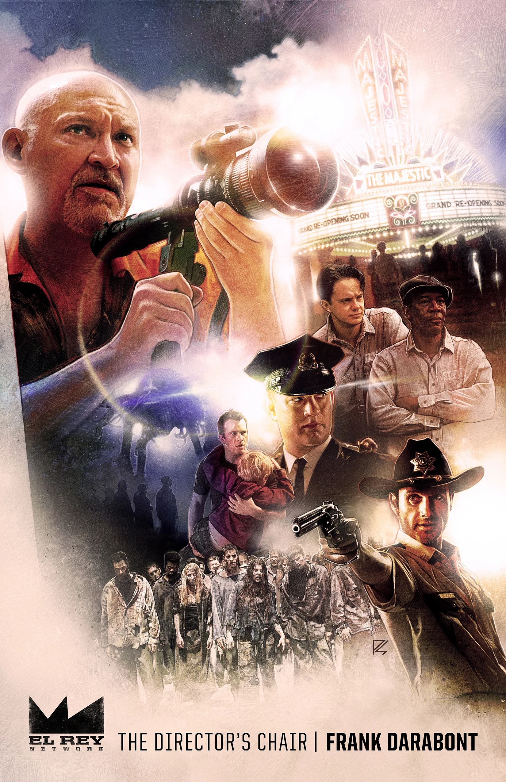 Frank Darabont: The Director's Chair | El Rey Network | Illustration Art by Paul Shipper 2016.
