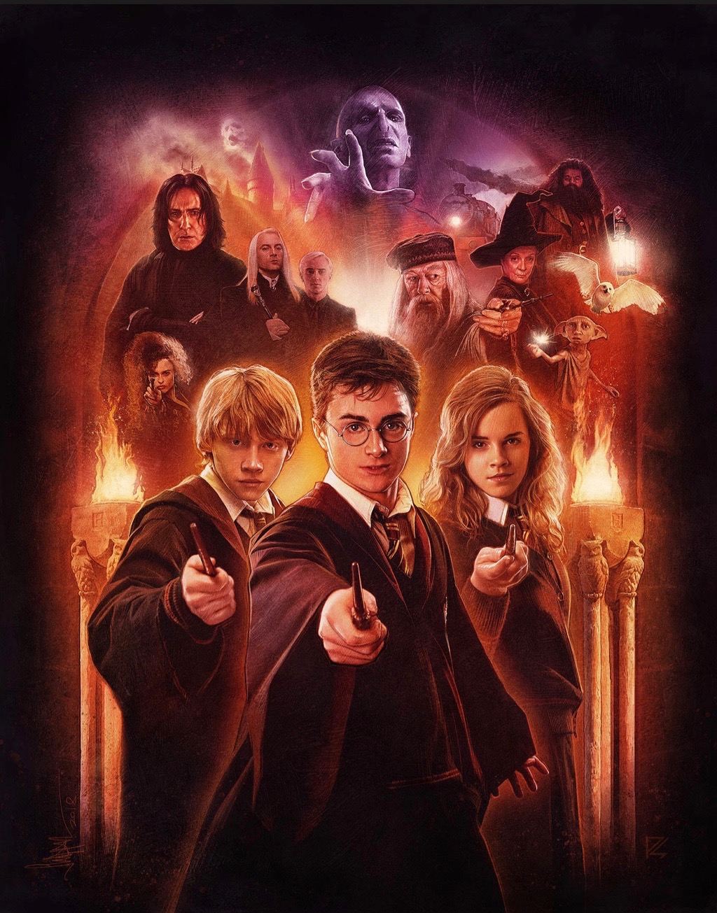 Empire Magazine | An Empire History of Harry Potter | Illustrated Magazine Cover Art by Paul Shipper 2018.