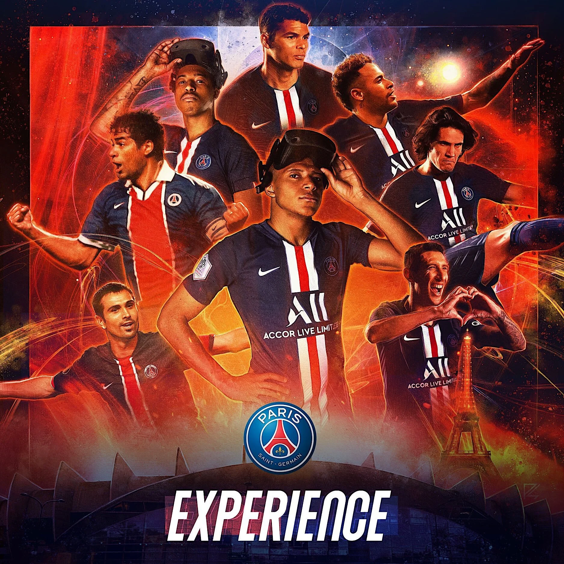  PSG |  Paris Saint-Germain VR Experience | Key Art by Paul Shipper 2019.