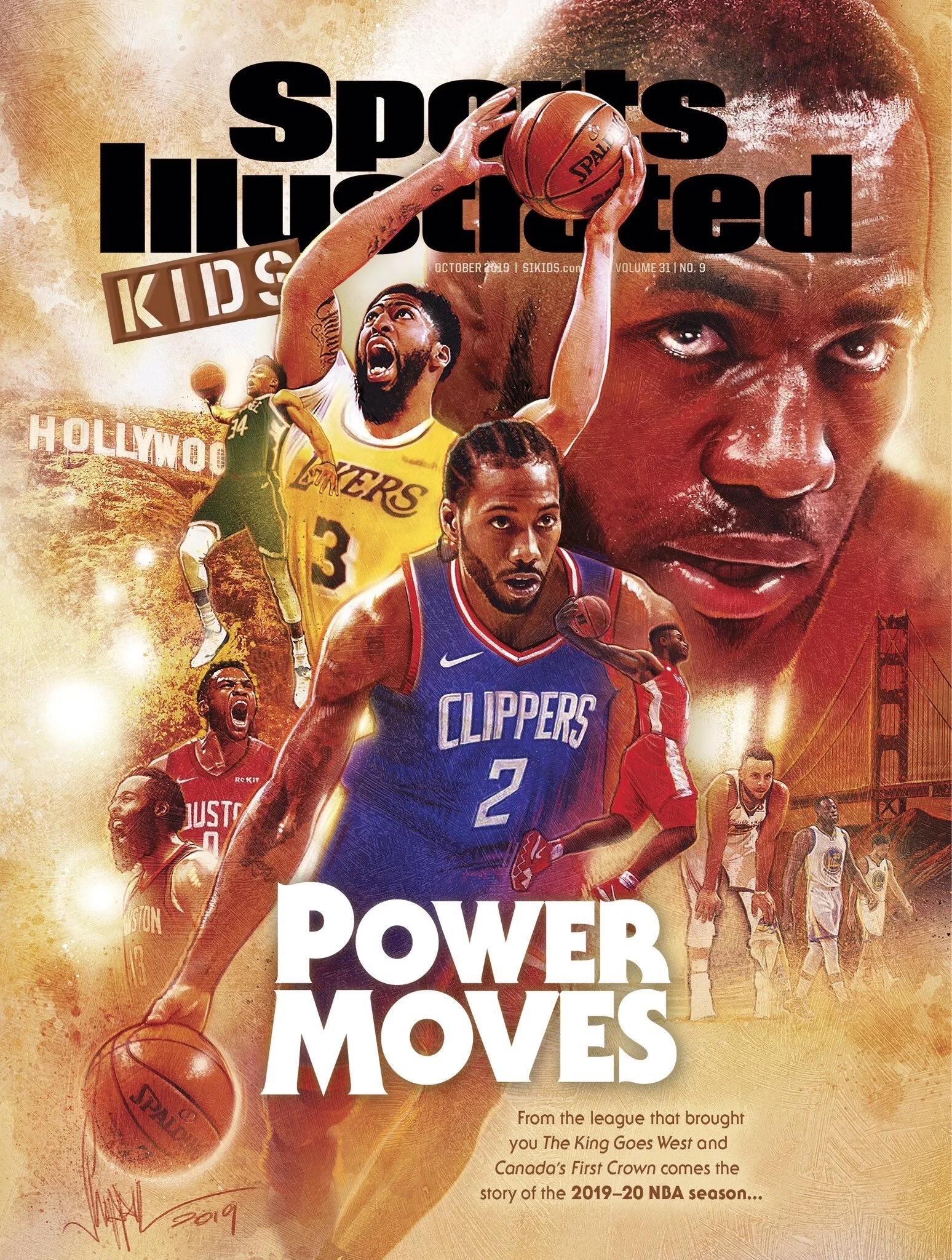 Sports Illustrated Kids | Oct 2019 Vol. 31, Issue 9 | Cover Art Illustration by Paul Shipper.