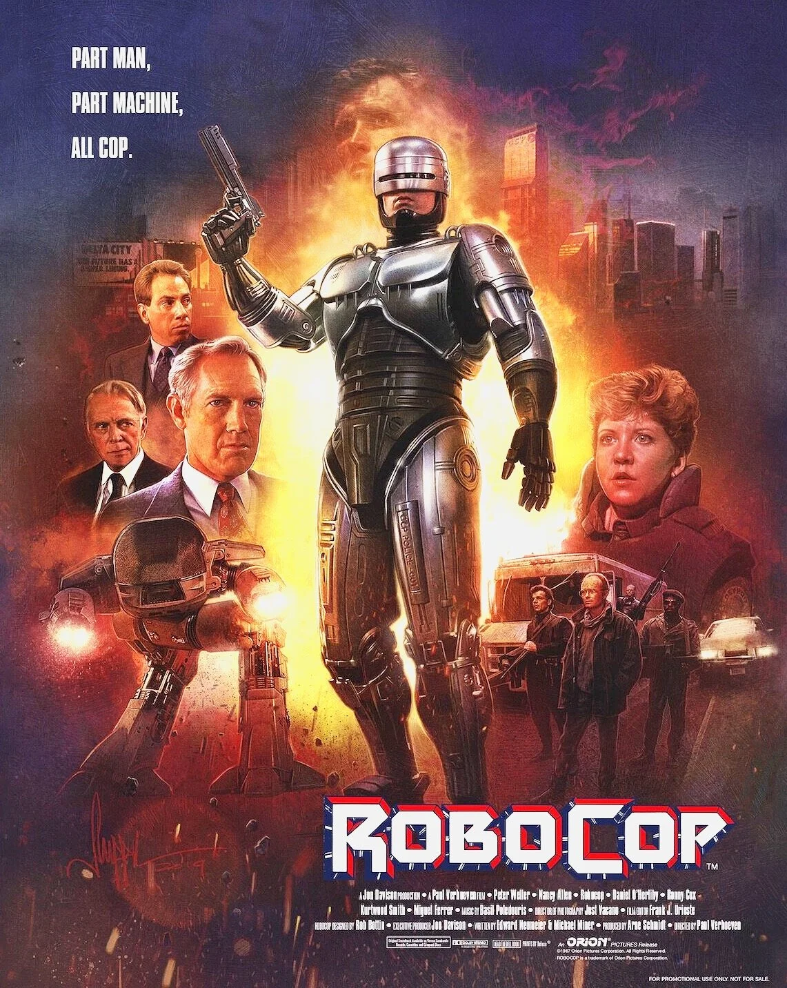 Robocop | Arrow Video Limited Edition Blu-ray & 4K | Key Art by Paul Shipper 2019.