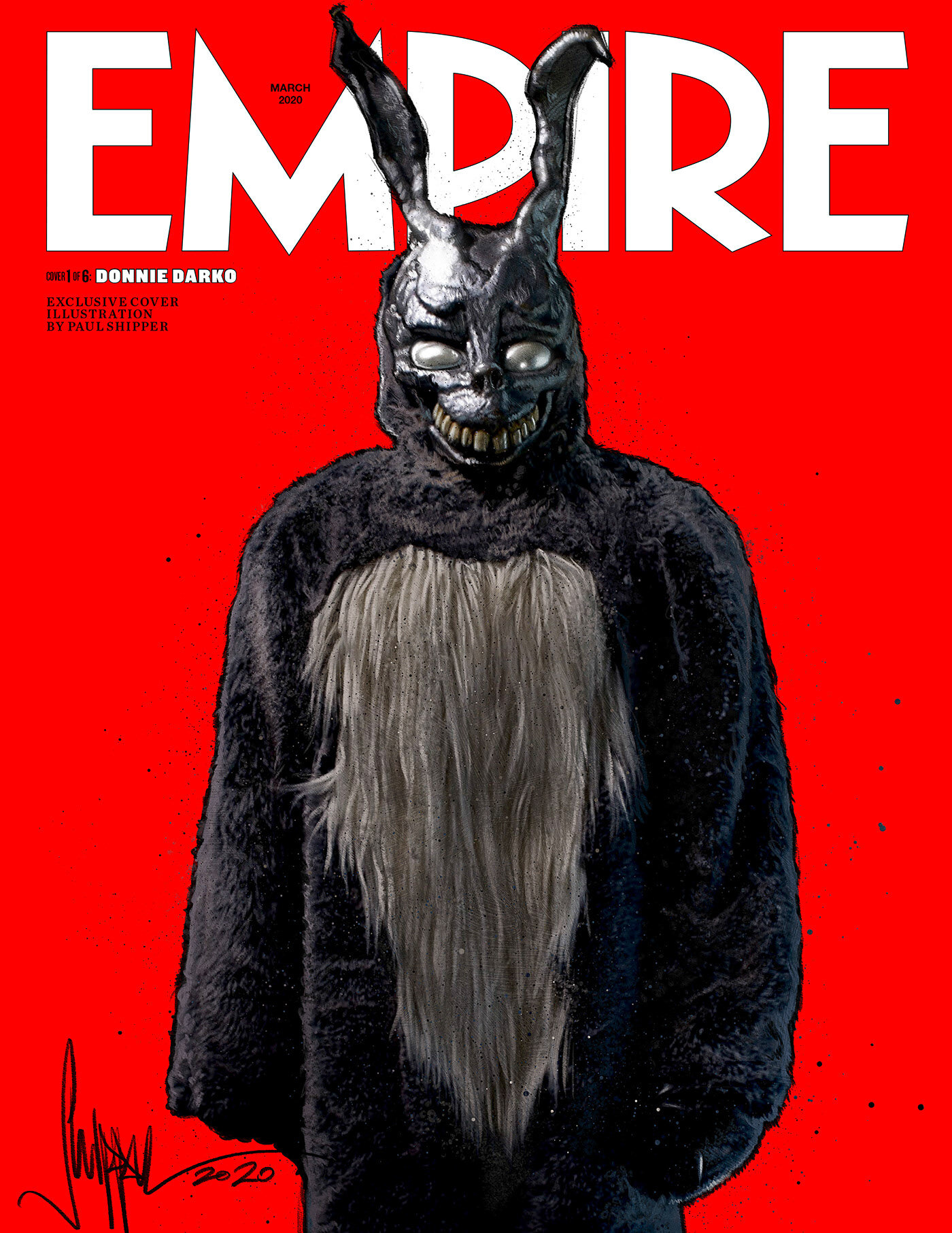Empire 100 Greatest Movies | First Ever Illustrated Newsstand Covers | Cover 1 - Donnie Darko | Key Art By Paul Shipper 2020.