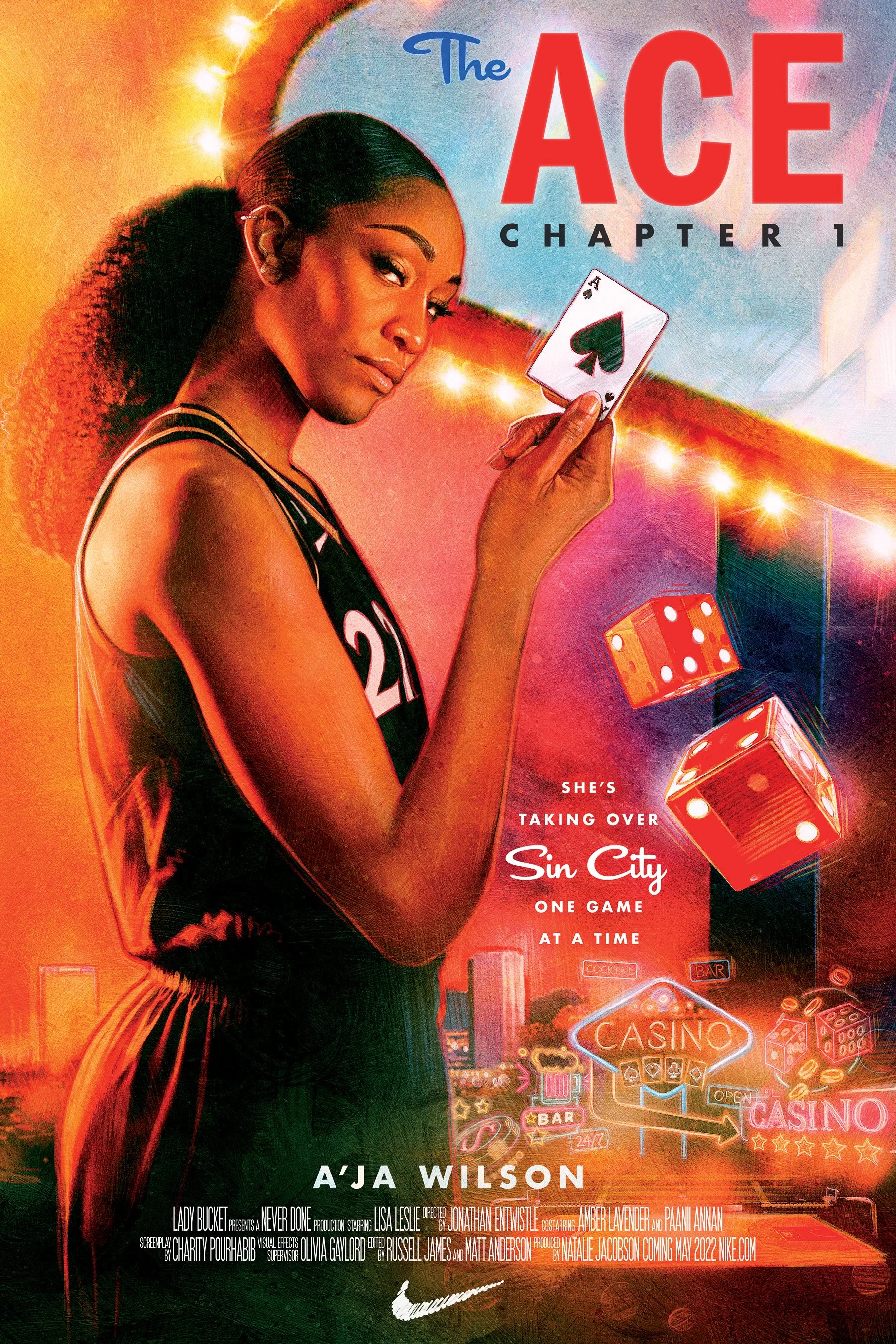 Nike x WNBA | W+K L.A | The Ace | Key Art by Paul Shipper Studio 2022