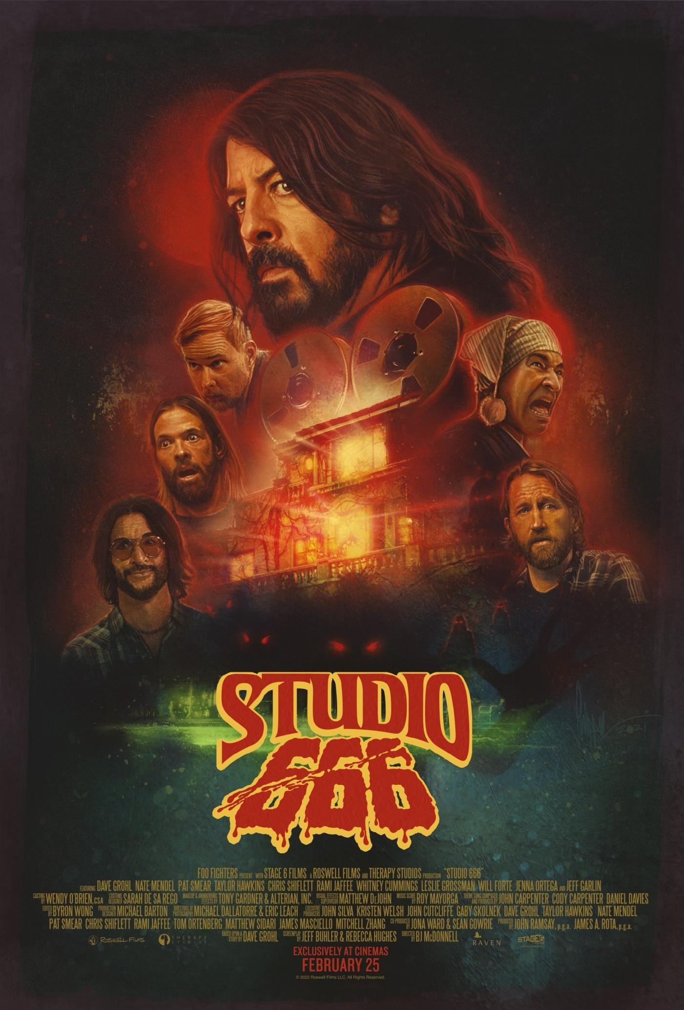 Foo Fighters: Studio 666 | Film Poster Key Art by Paul Shipper 2021. Film Poster Key Art by Paul Shipper.