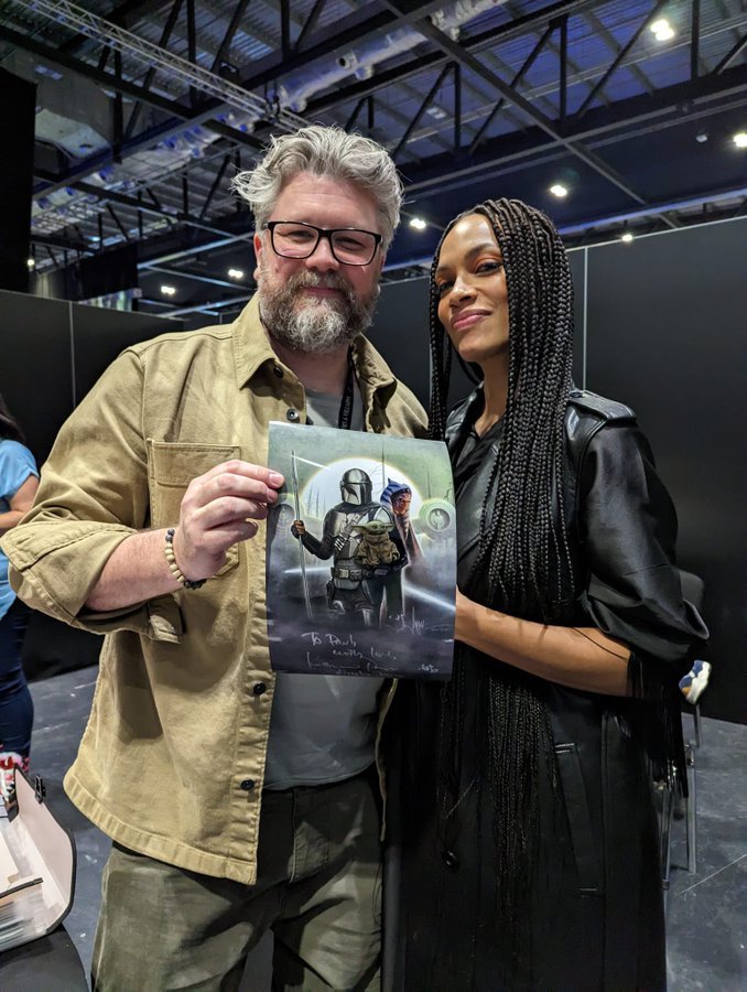 Paul Shipper meets Rosario Dawson AKA Ahsoka Tano 