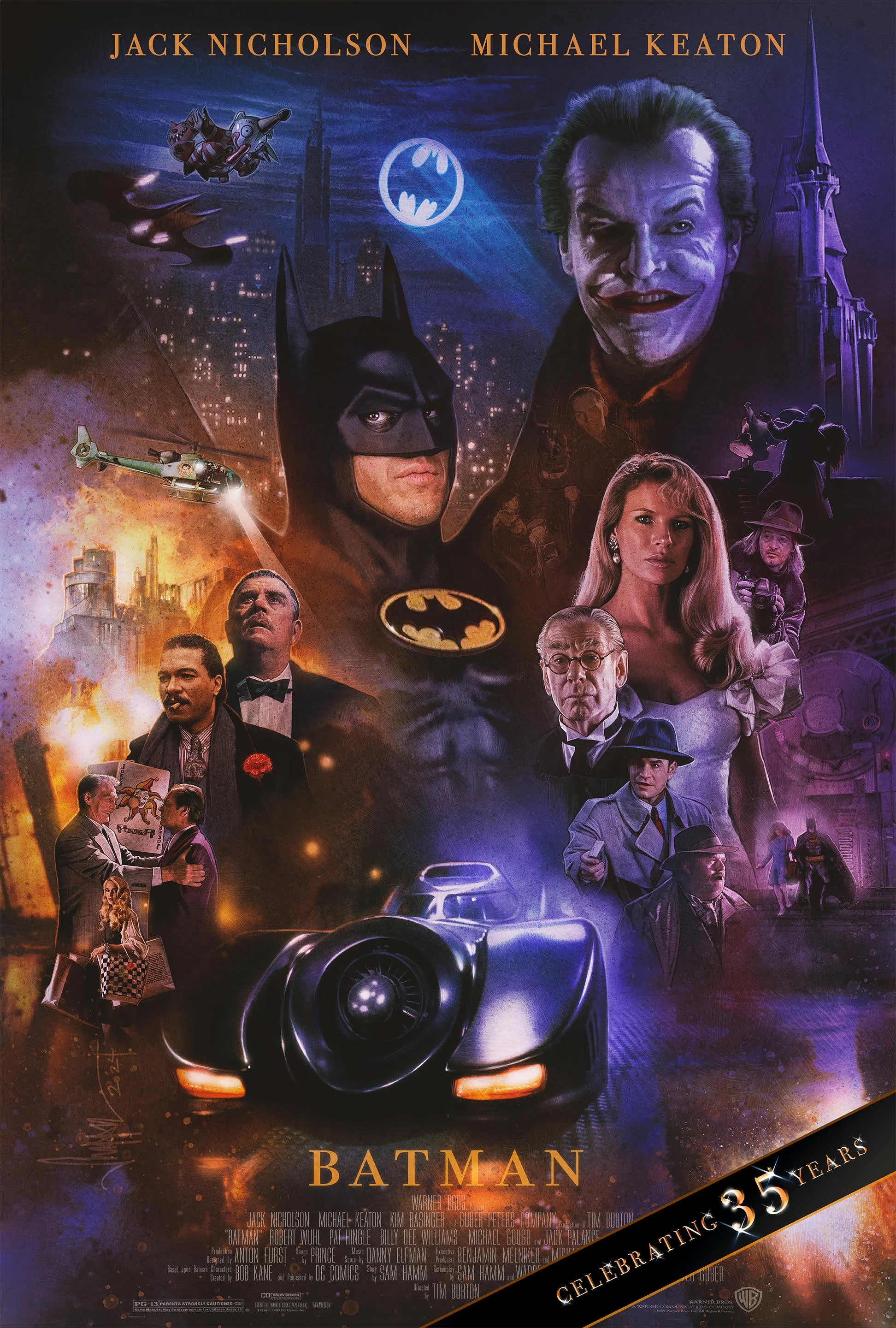 Batman 89 | 35th Anniversary Alternative Movie Poster | Art by Paul Shipper 2024 | Charity Derian House 