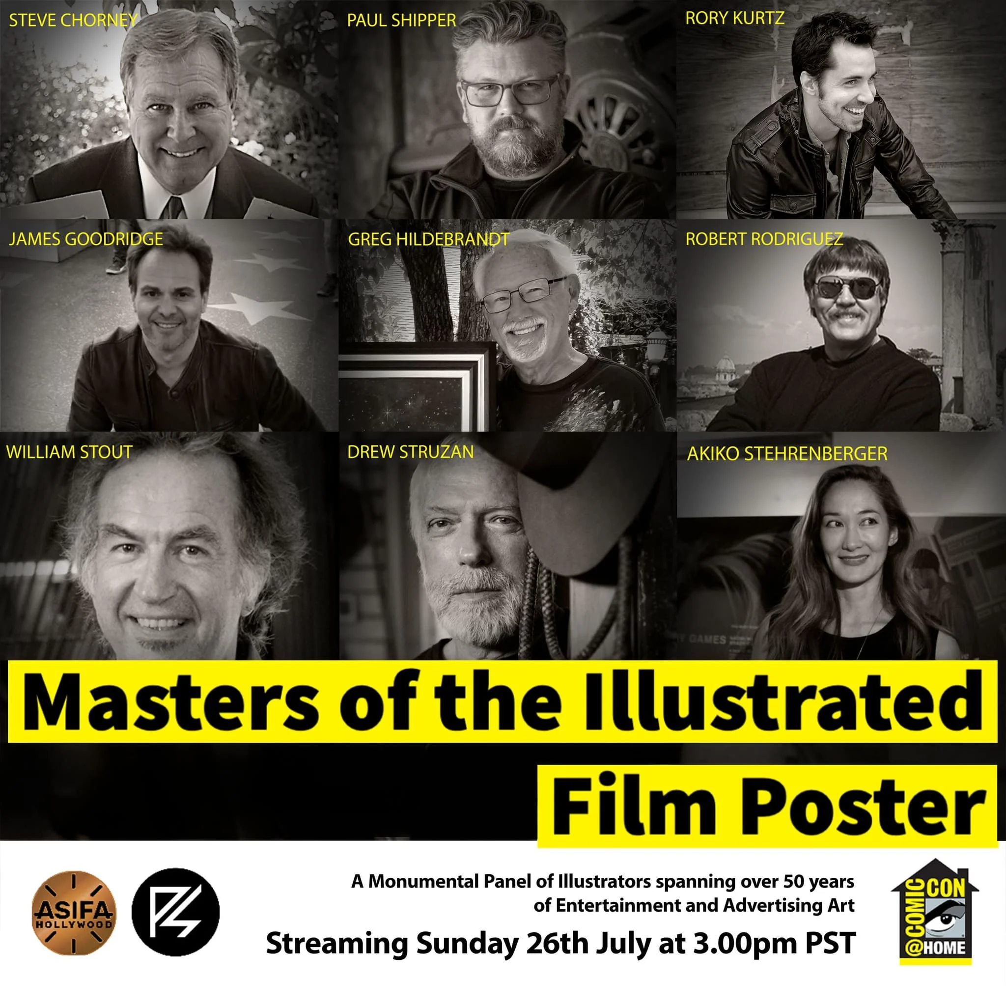 Masters of the Illustrated Film Poster Panel SDCC@HOME