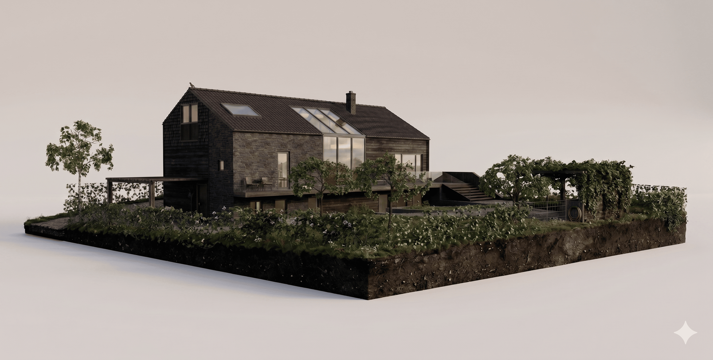 Ombygging av enebolig på Stokka i Stavanger. Arkitekt Jone Vistnes
