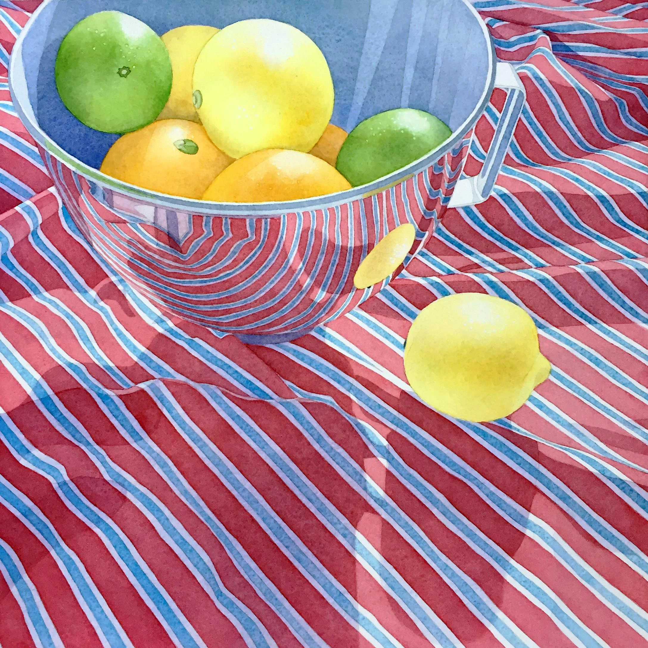Stranded Lemon, 12"x12"