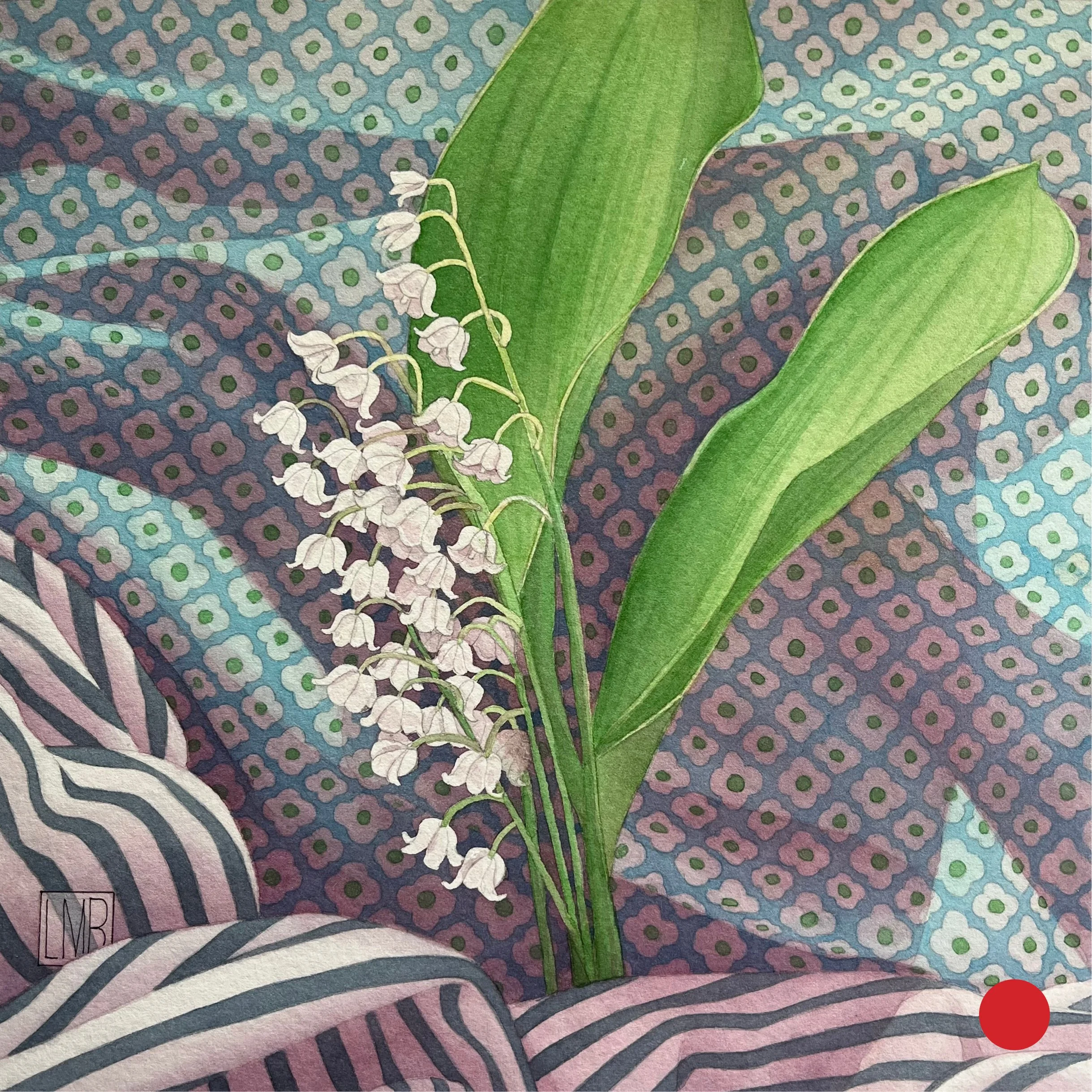 SPRING TEARS, 8 x 8 inches • SOLD