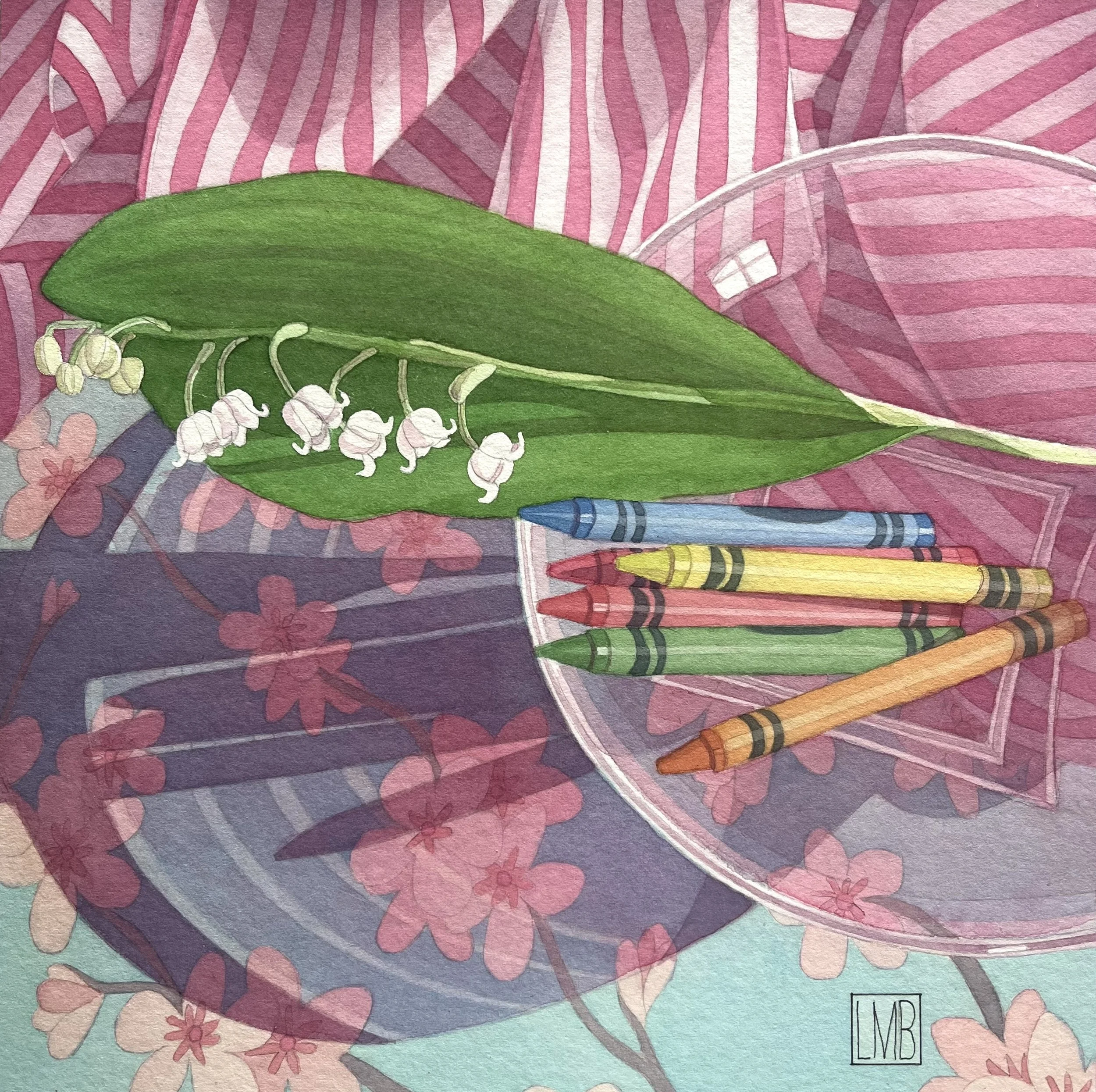 BOUQUET FOR LILY, 8 x 8 inches  •  CA$300 unframed