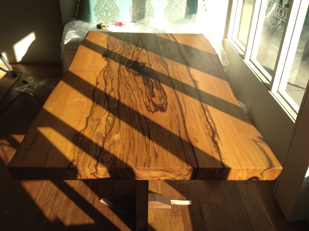 African Celtis Slab Table 6 Foot